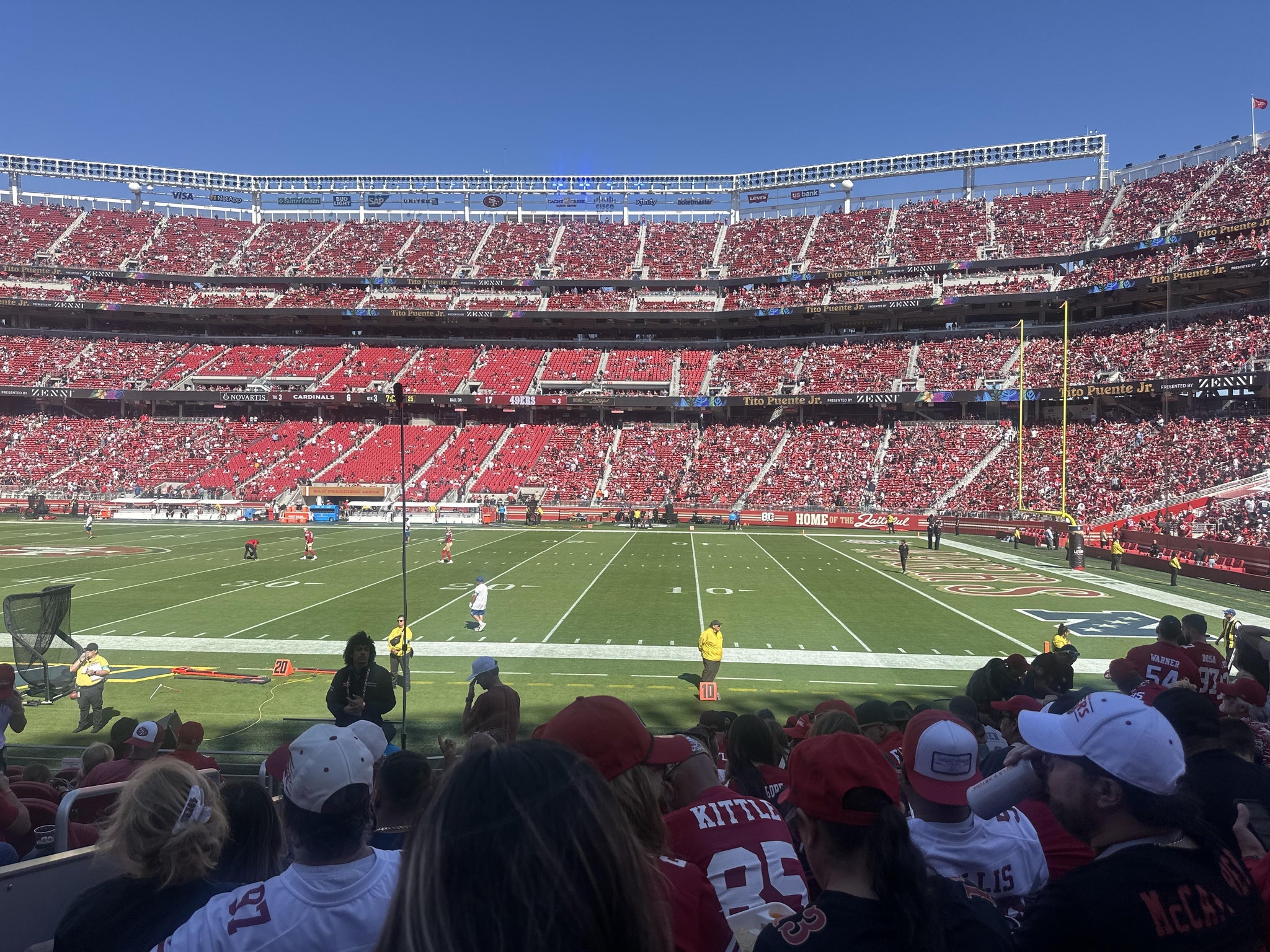 Real Fan View taken from Section 134 at Levi's Stadium by Mark A
