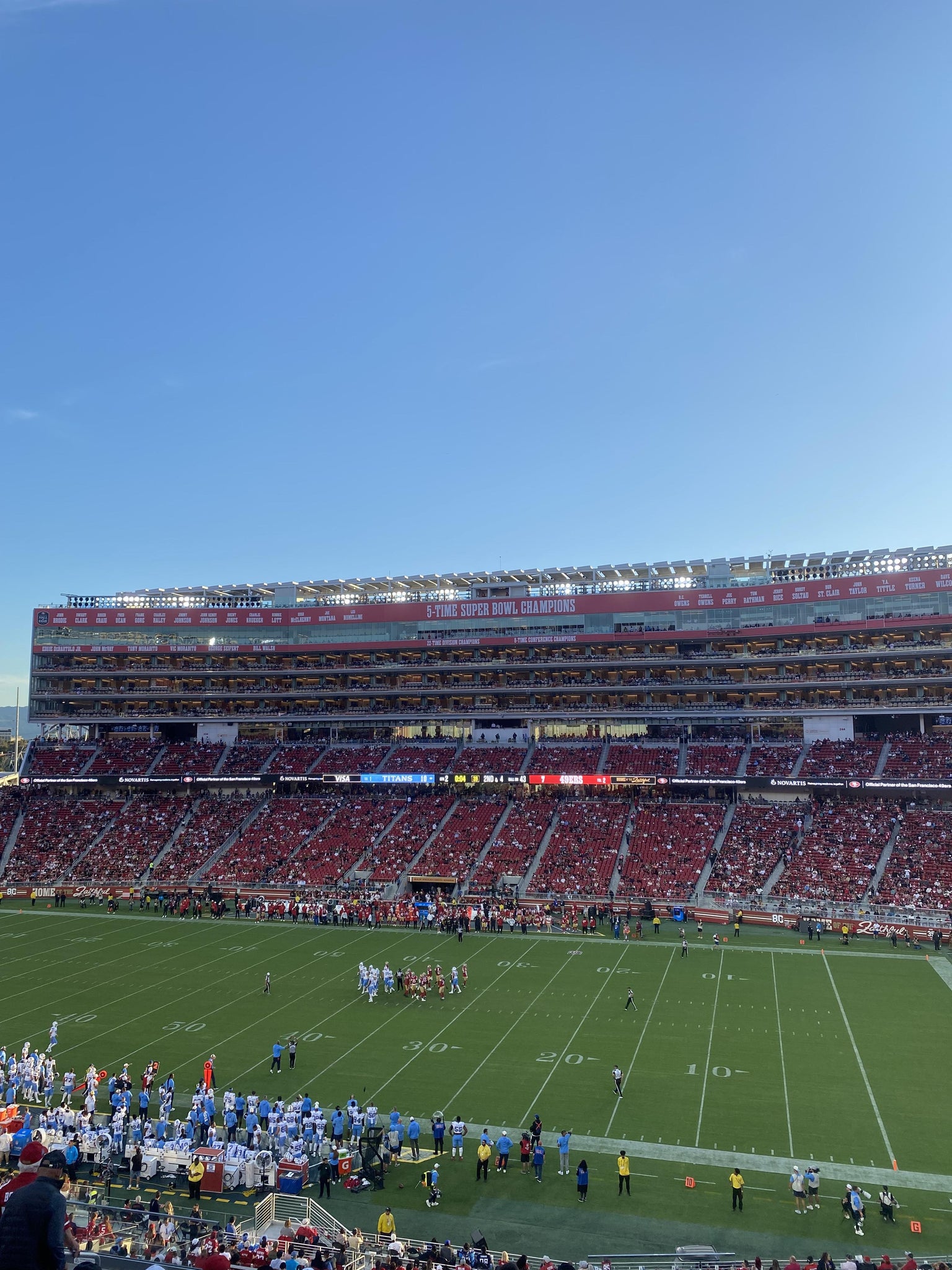 Real Fan View taken from Section 211 at Levi's Stadium by Joseph H