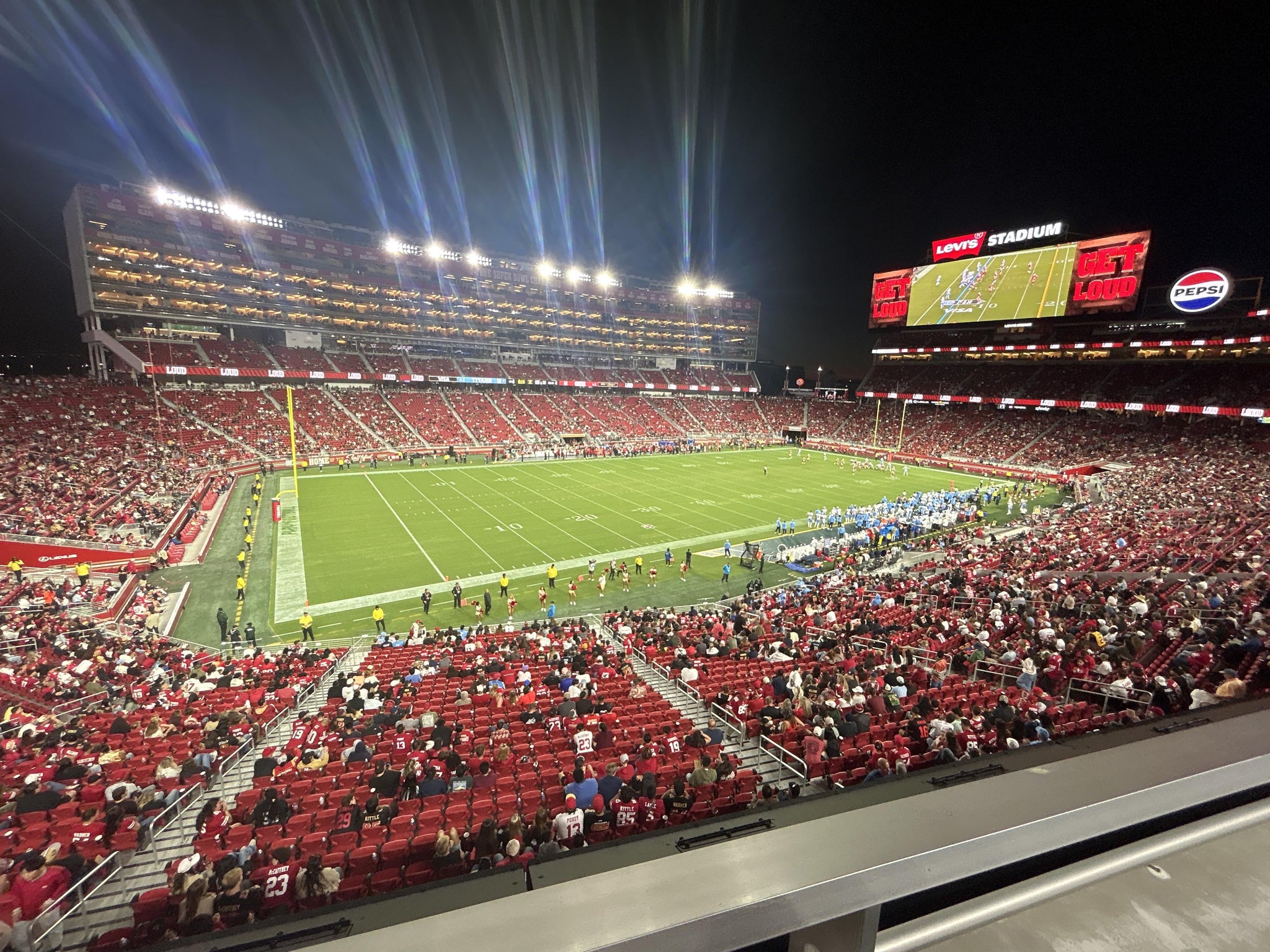 Real Fan View taken from Section 222 at Levi's Stadium by Greg L