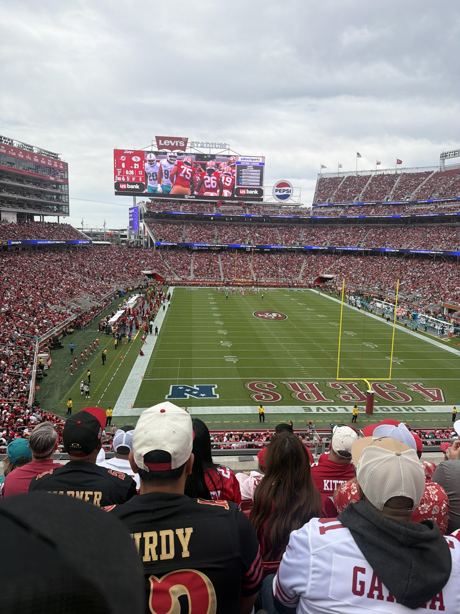 Real Fan View taken from Section 230 at Levi's Stadium by Jay M