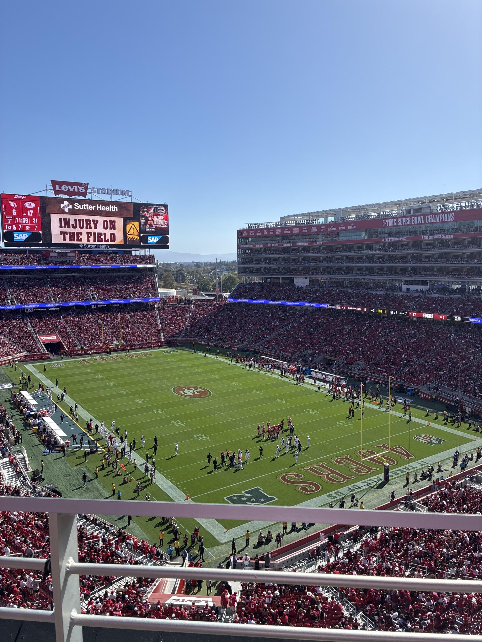 Real Fan View taken from Section 307 at Levi's Stadium by Omar S