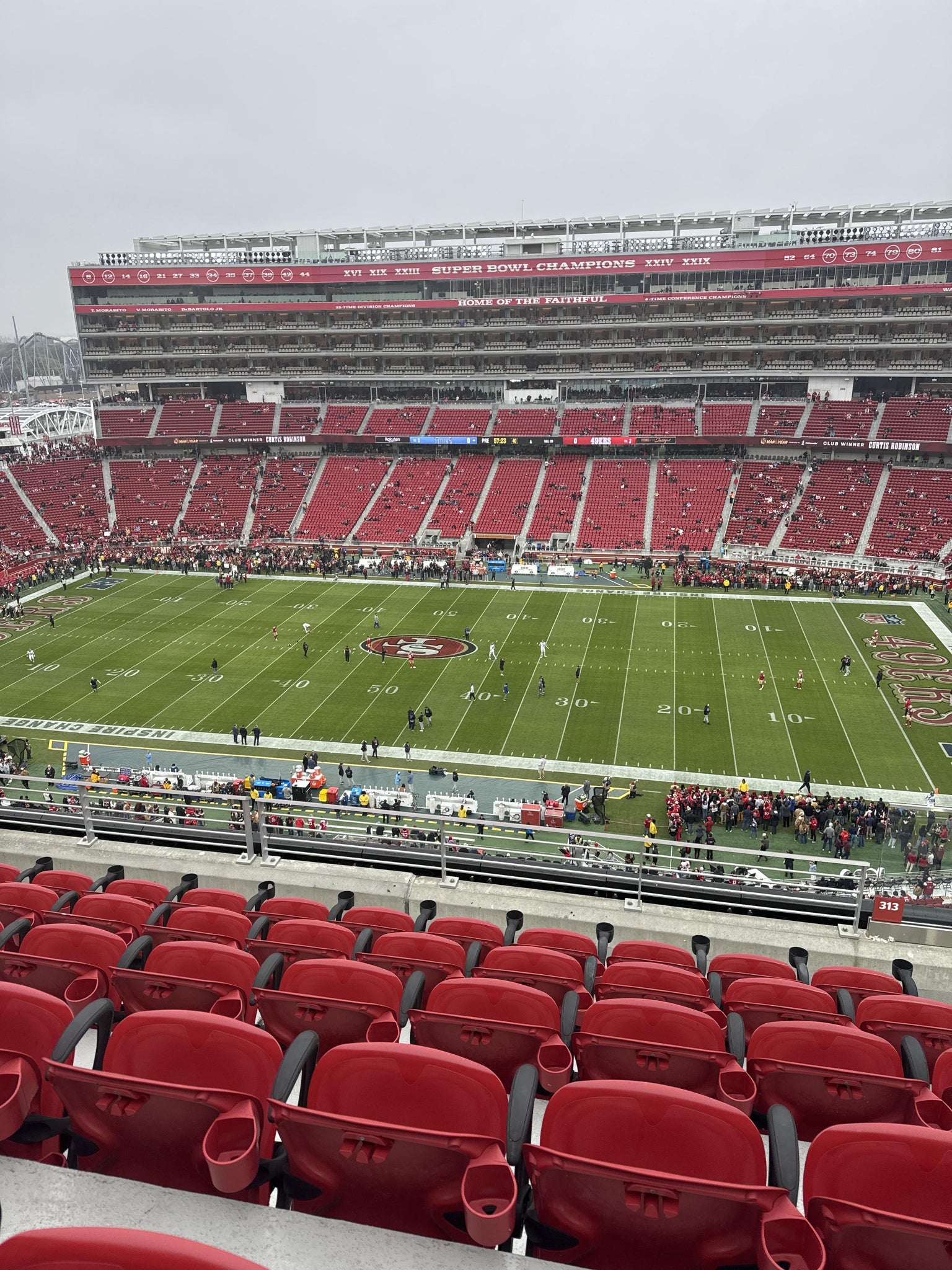 Real Fan View taken from Section 313 at Levi's Stadium by Diana M