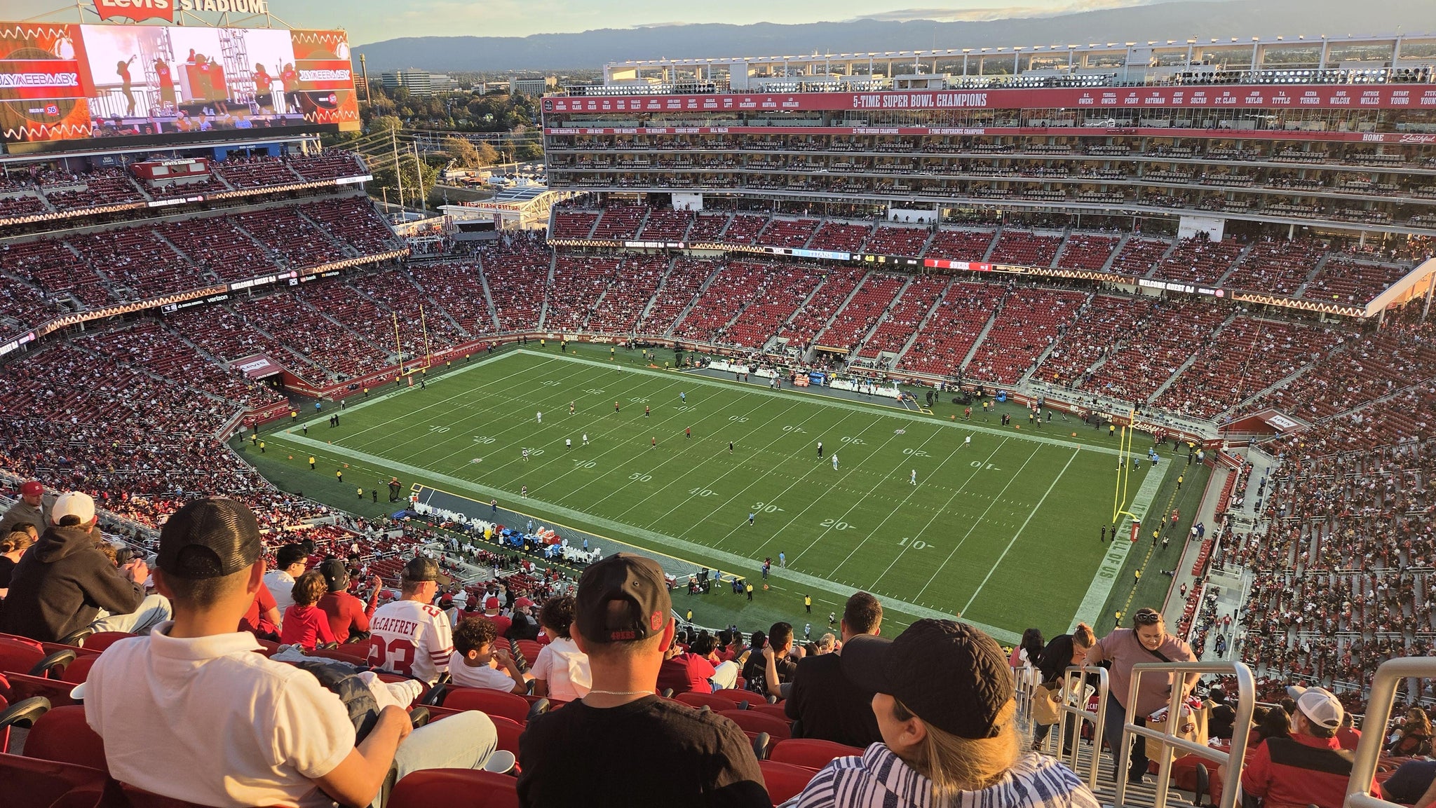 Real Fan View taken from Section 407 at Levi's Stadium by Jose D