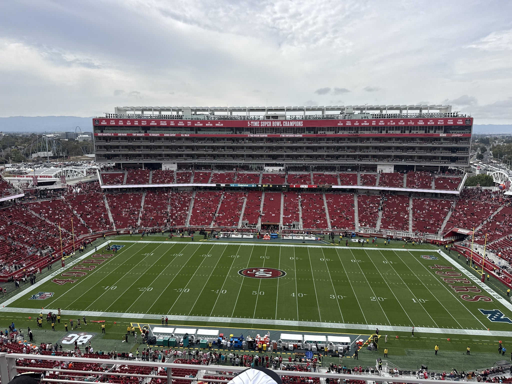 Real Fan View taken from Section 411 at Levi's Stadium by Ben S