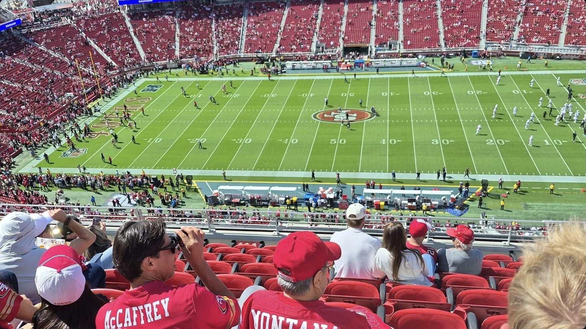 Real Fan View taken from Section 411 at Levi's Stadium by Angel G