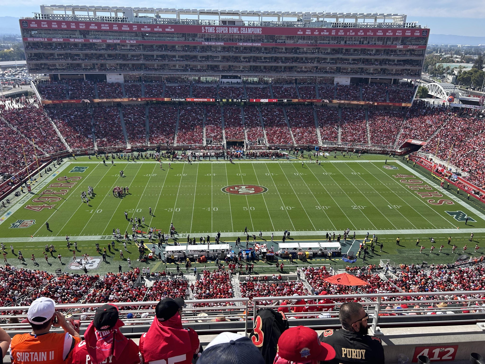 Real Fan View taken from Section 412 at Levi's Stadium by Richard M