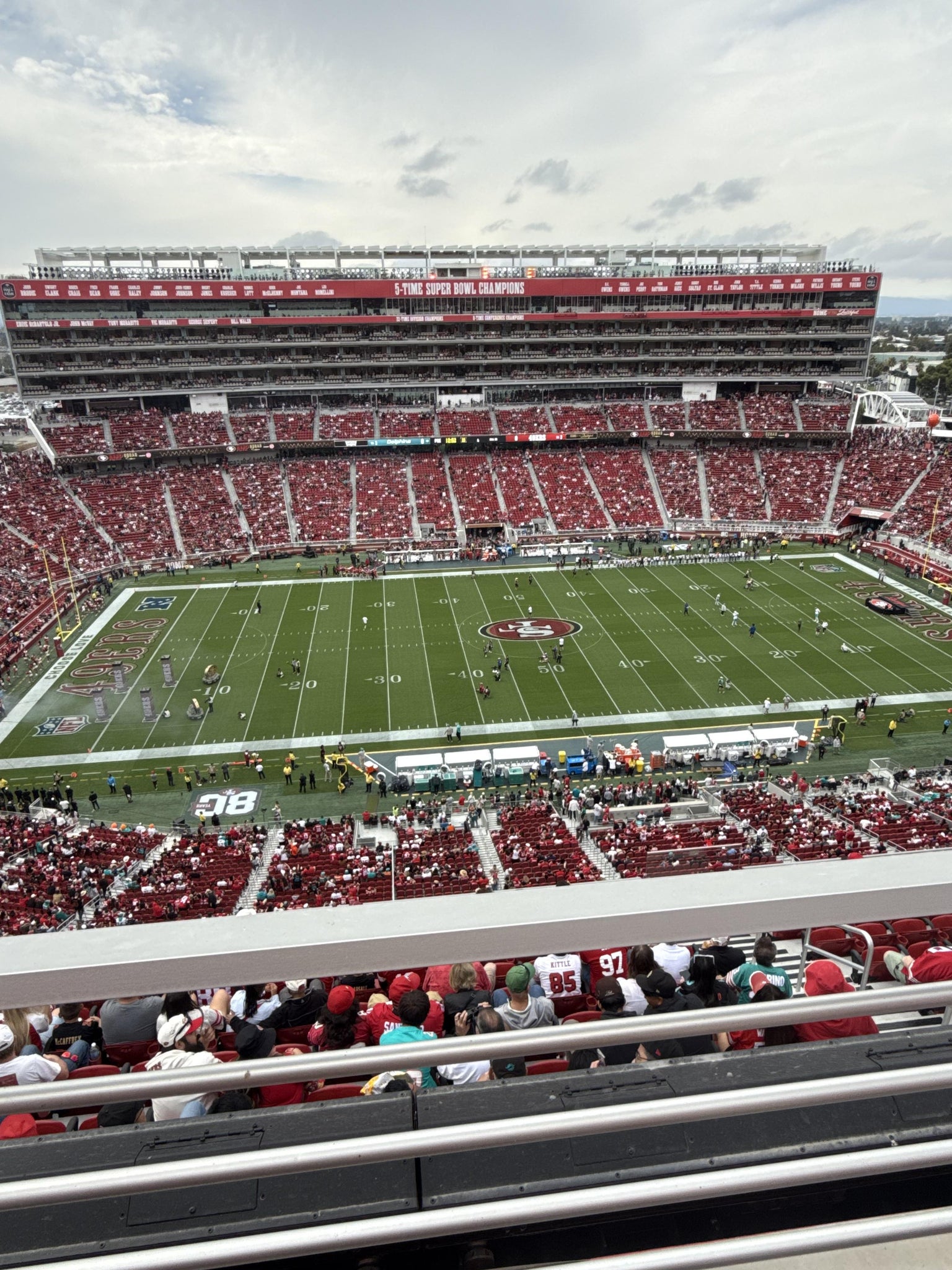 Real Fan View taken from Section 413 at Levi's Stadium by Michael Z