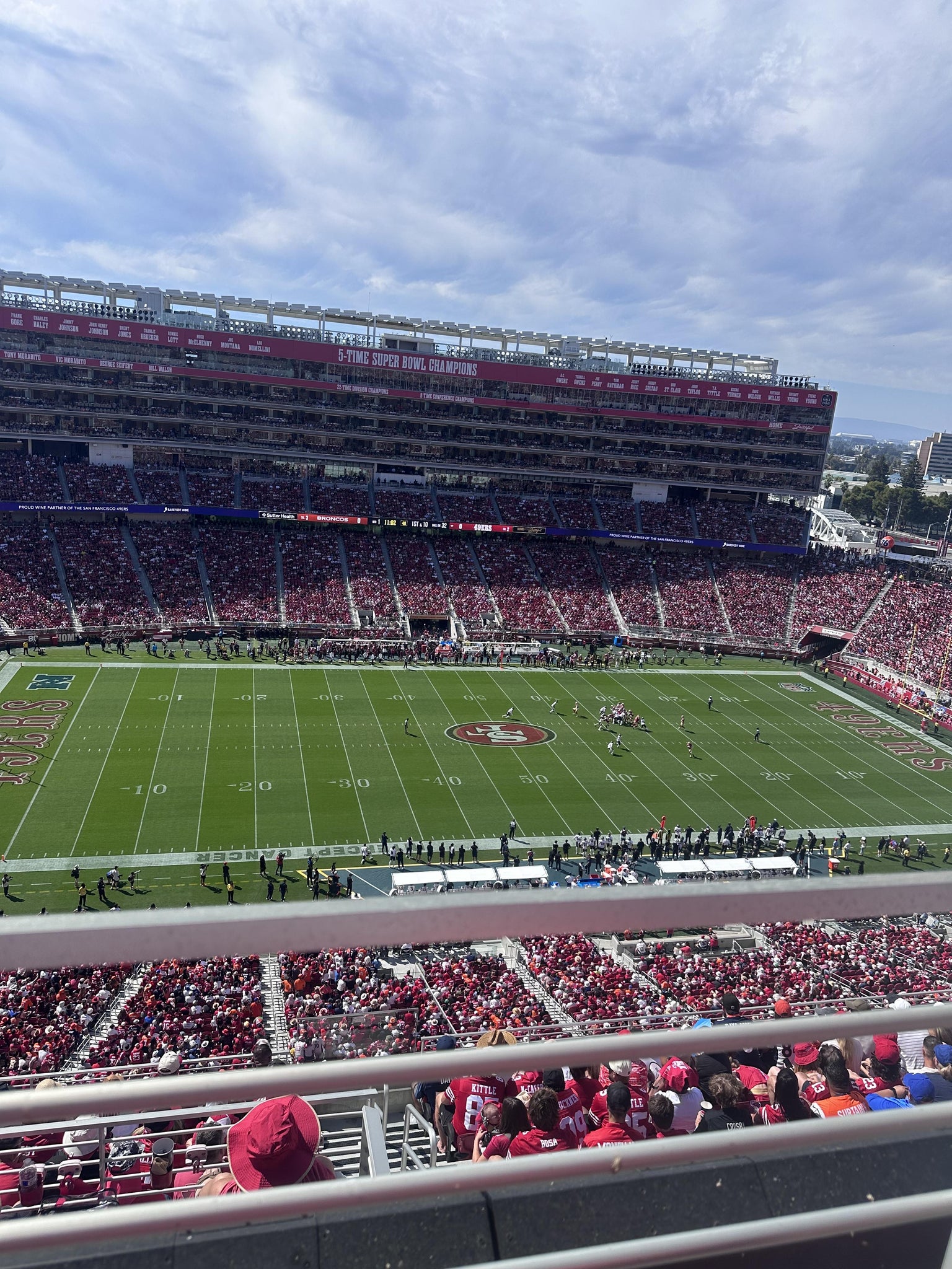 Real Fan View taken from Section 414 at Levi's Stadium by Katherine M