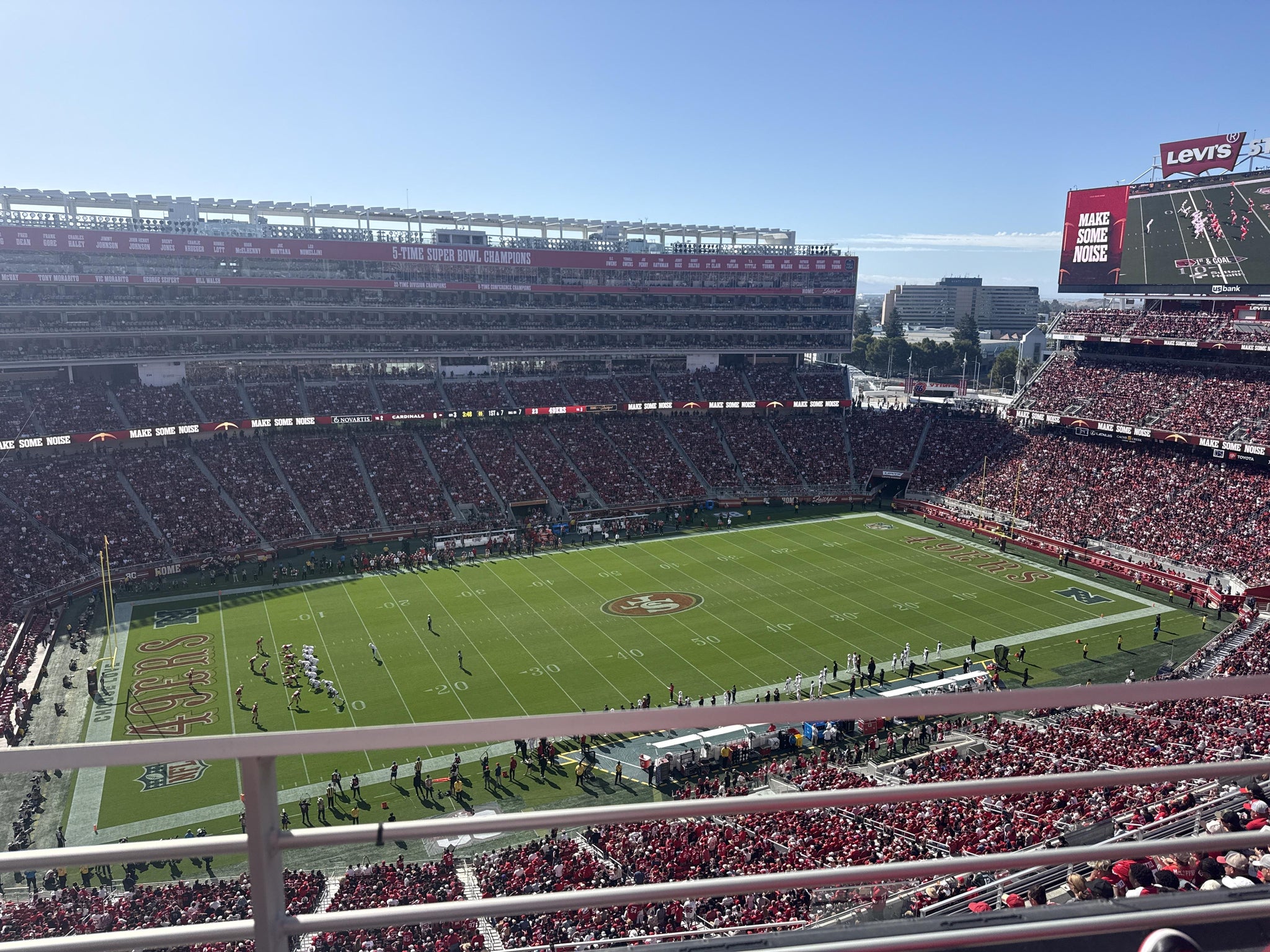 Real Fan View taken from Section 415 at Levi's Stadium by Juan V