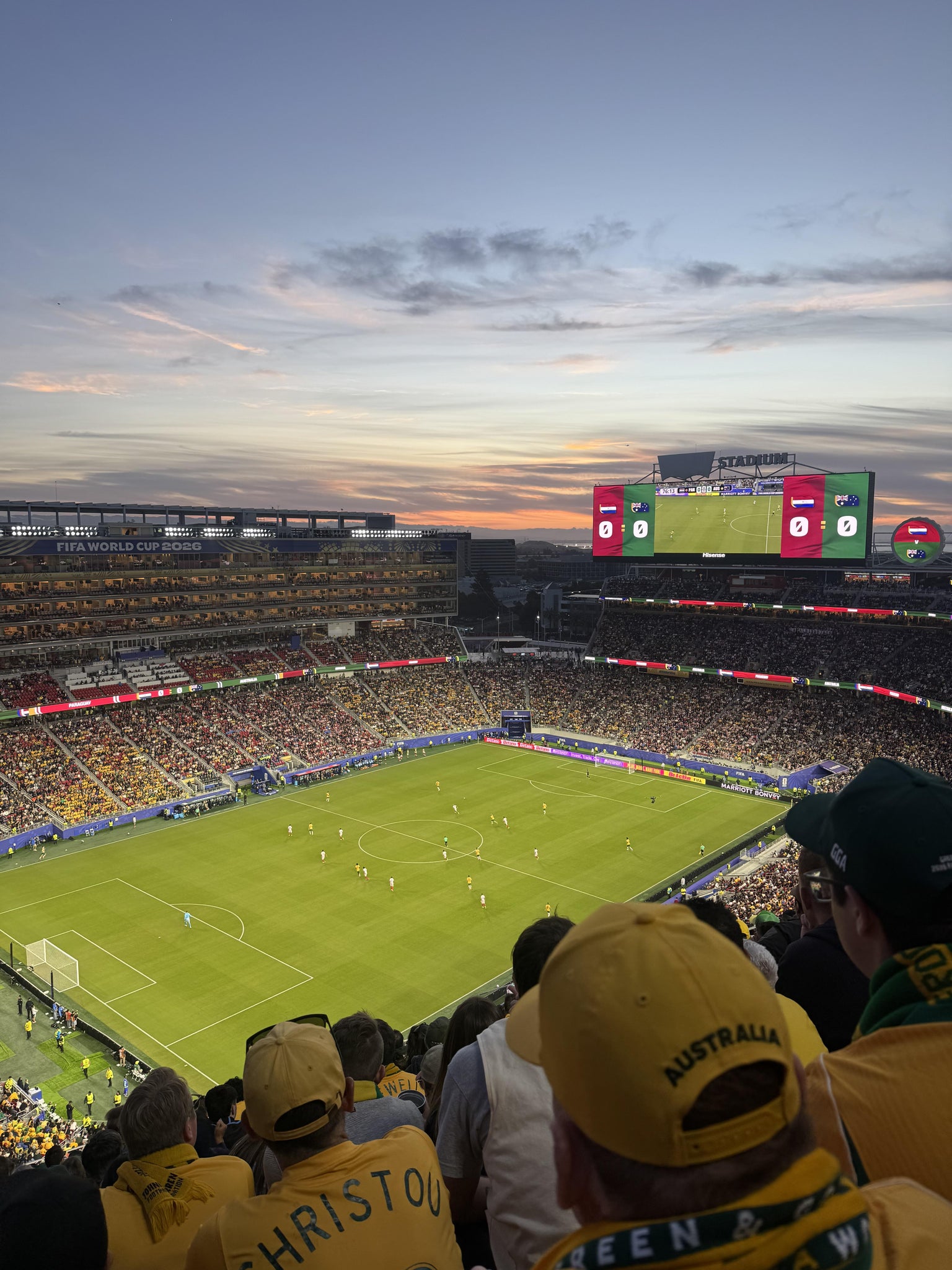 Real Fan View taken from Section 418 at Levi's Stadium by Matthew T