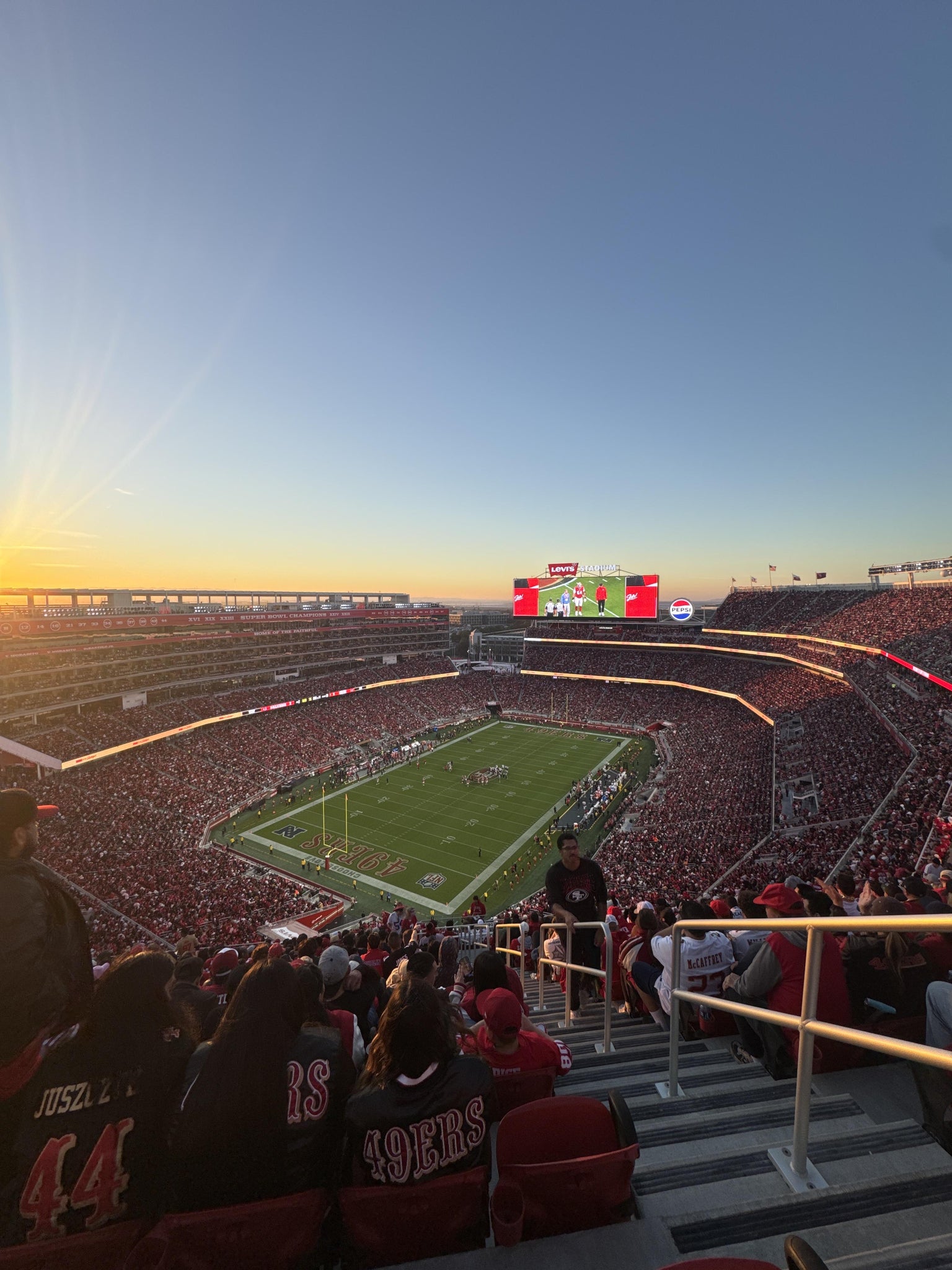 Real Fan View taken from Section 421 at Levi's Stadium by Henok M