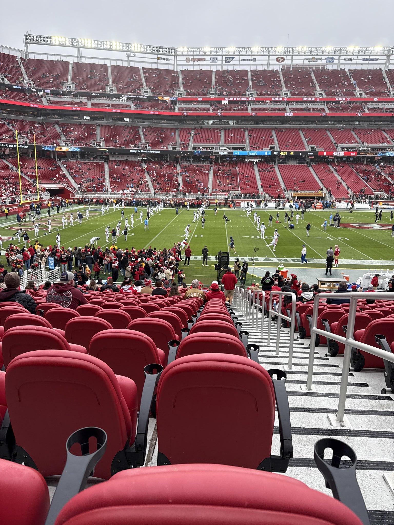 Real Fan View taken from Section C 141 at Levi's Stadium by Kelley H