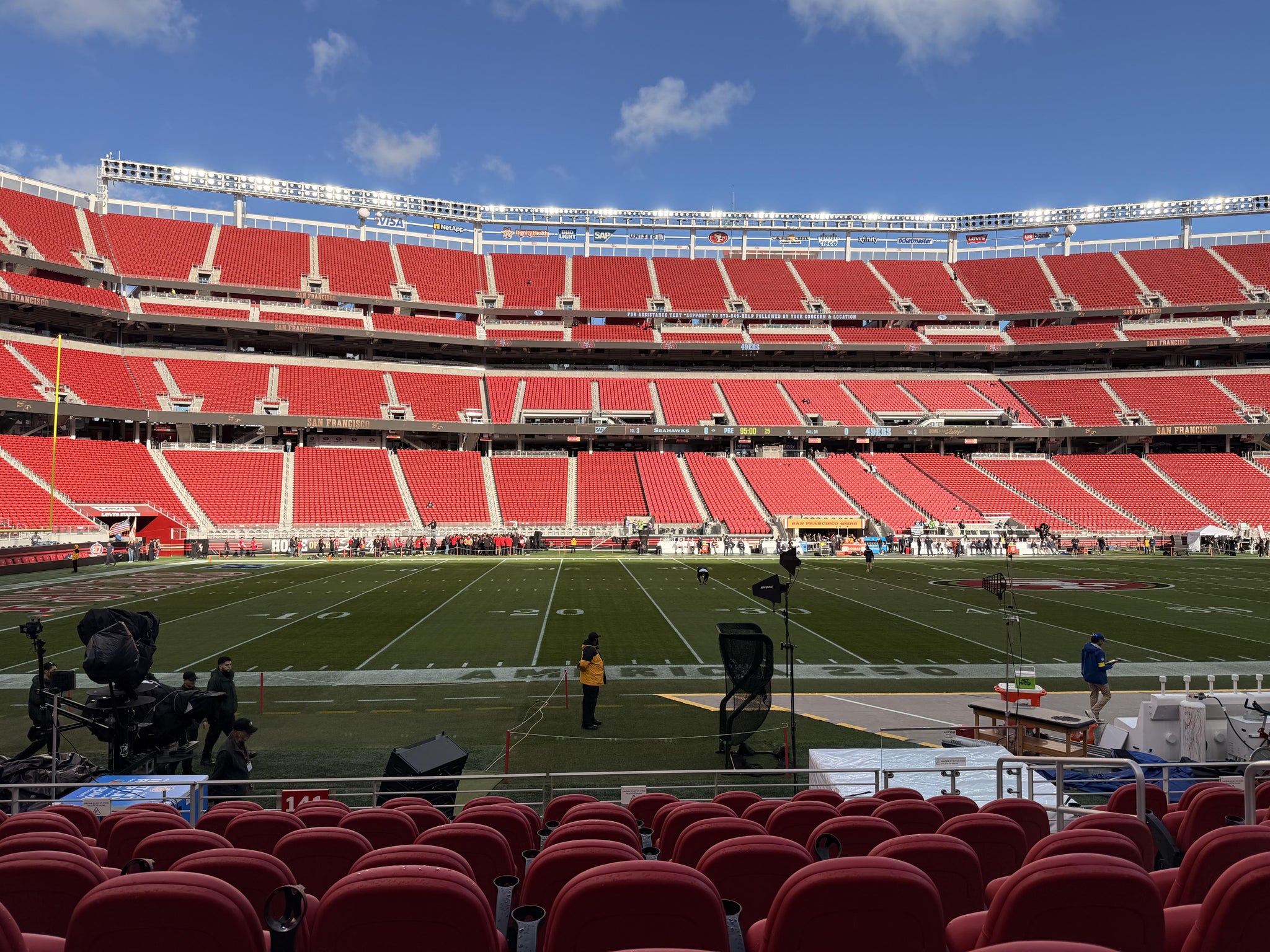 Real Fan View taken from Section C 141 at Levi's Stadium by Cecily H