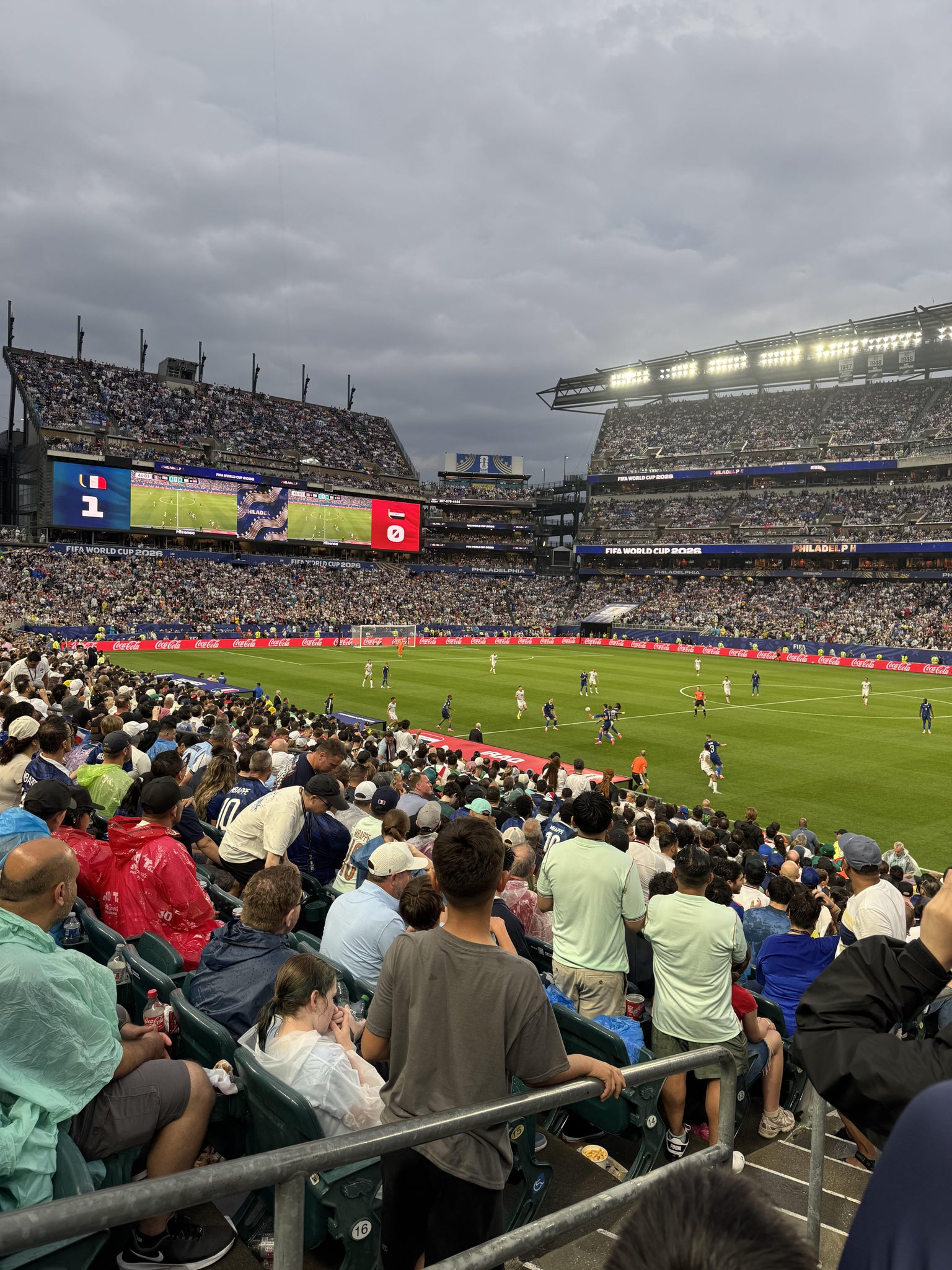 Vue réelle des fans prise de la Section 104 au site Lincoln Financial Field par Jasmine H