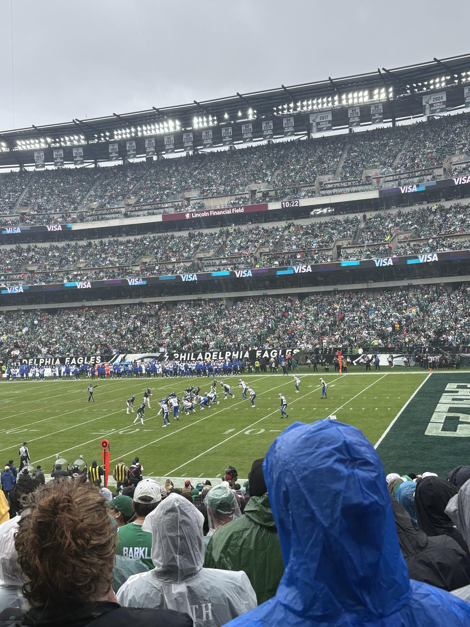 Real Fan View taken from Section 105 at Lincoln Financial Field by Anonymous User
