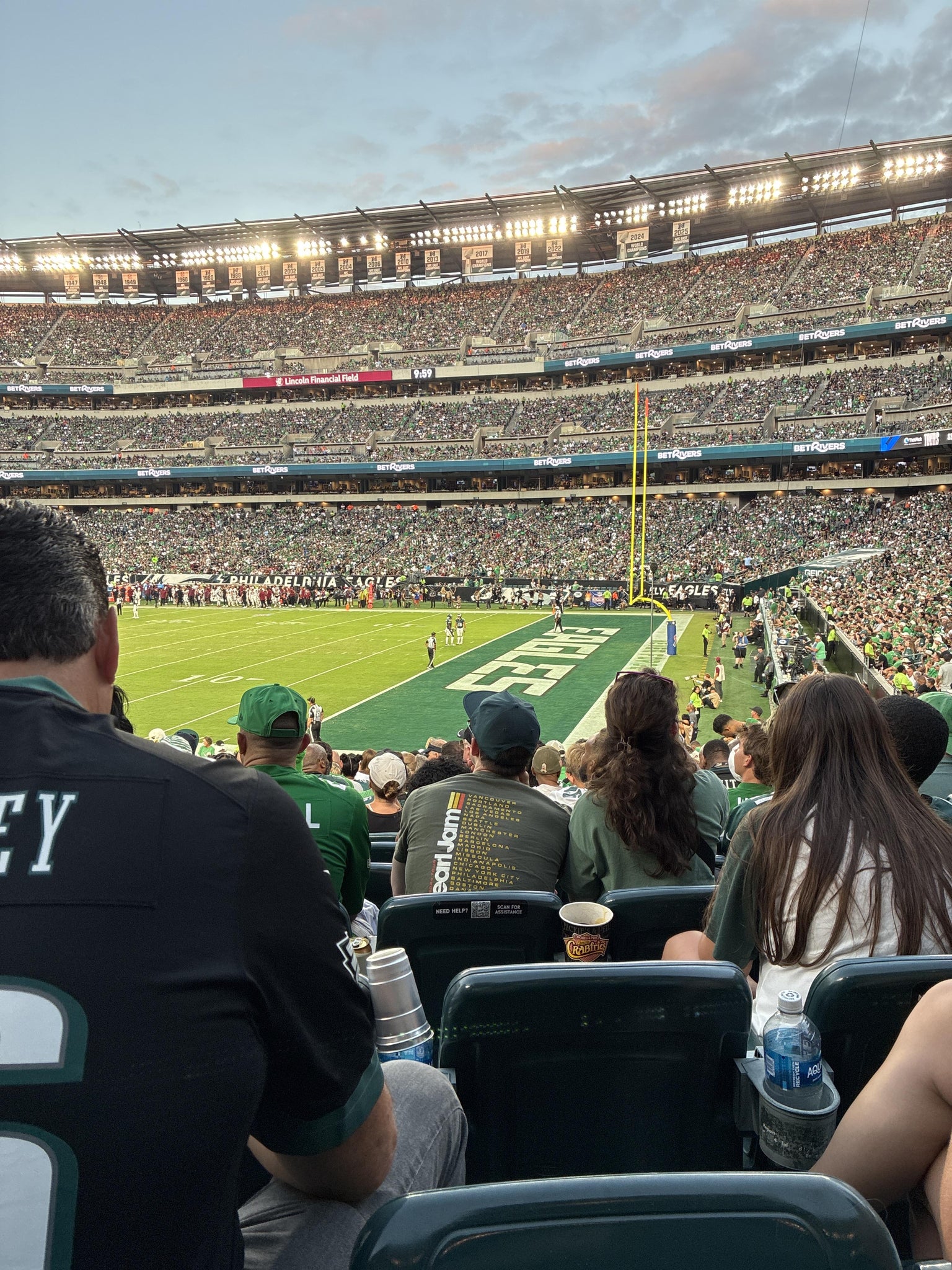Real Fan View taken from Section 106 at Lincoln Financial Field by Keshia P