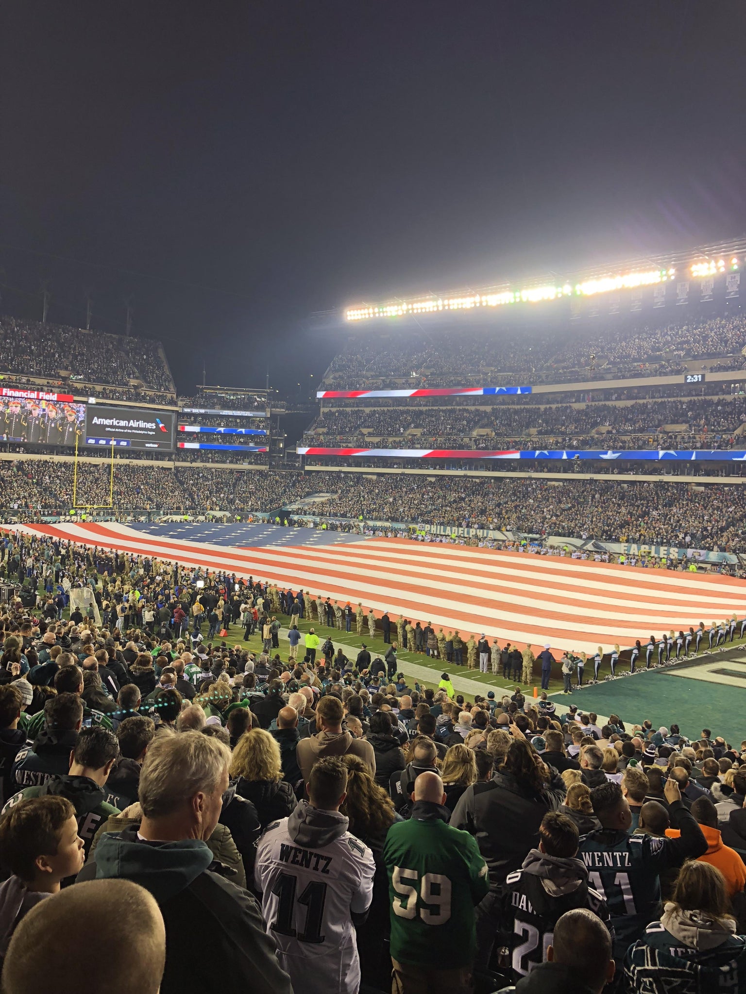 Real Fan View taken from Section 106 at Lincoln Financial Field by Anonymous User
