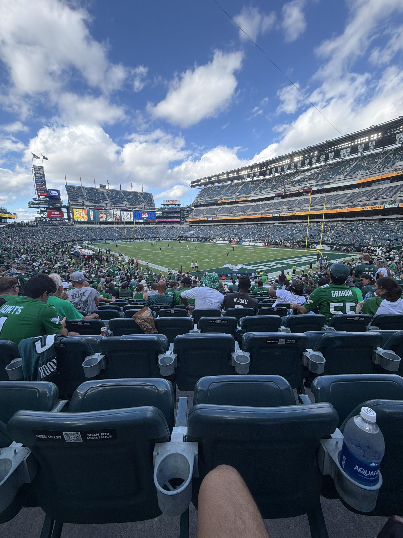 Real Fan View taken from Section 107 at Lincoln Financial Field by Ayaan S