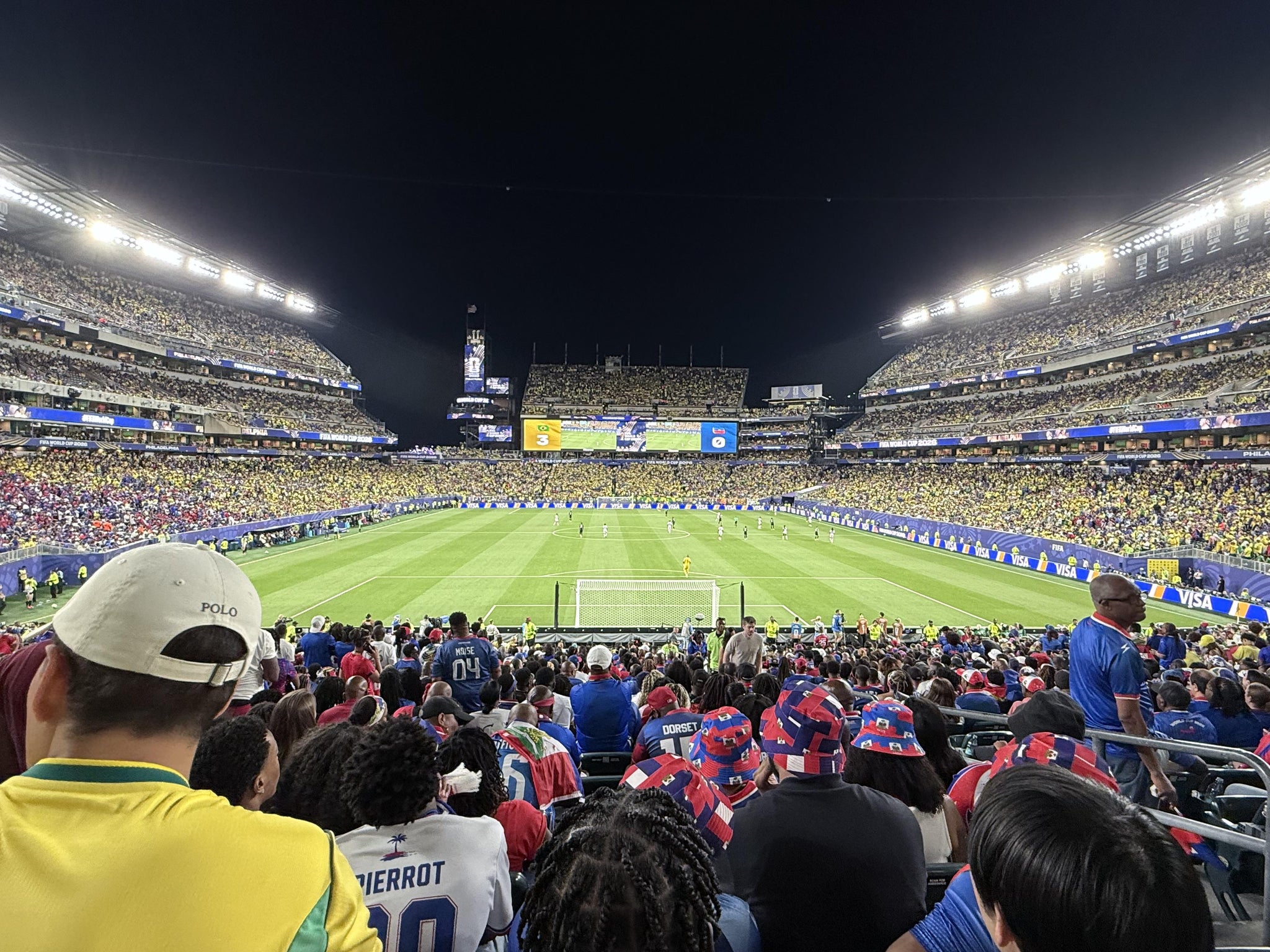 Vue réelle des fans prise de la Section 110 au site Lincoln Financial Field par Ronaldo L