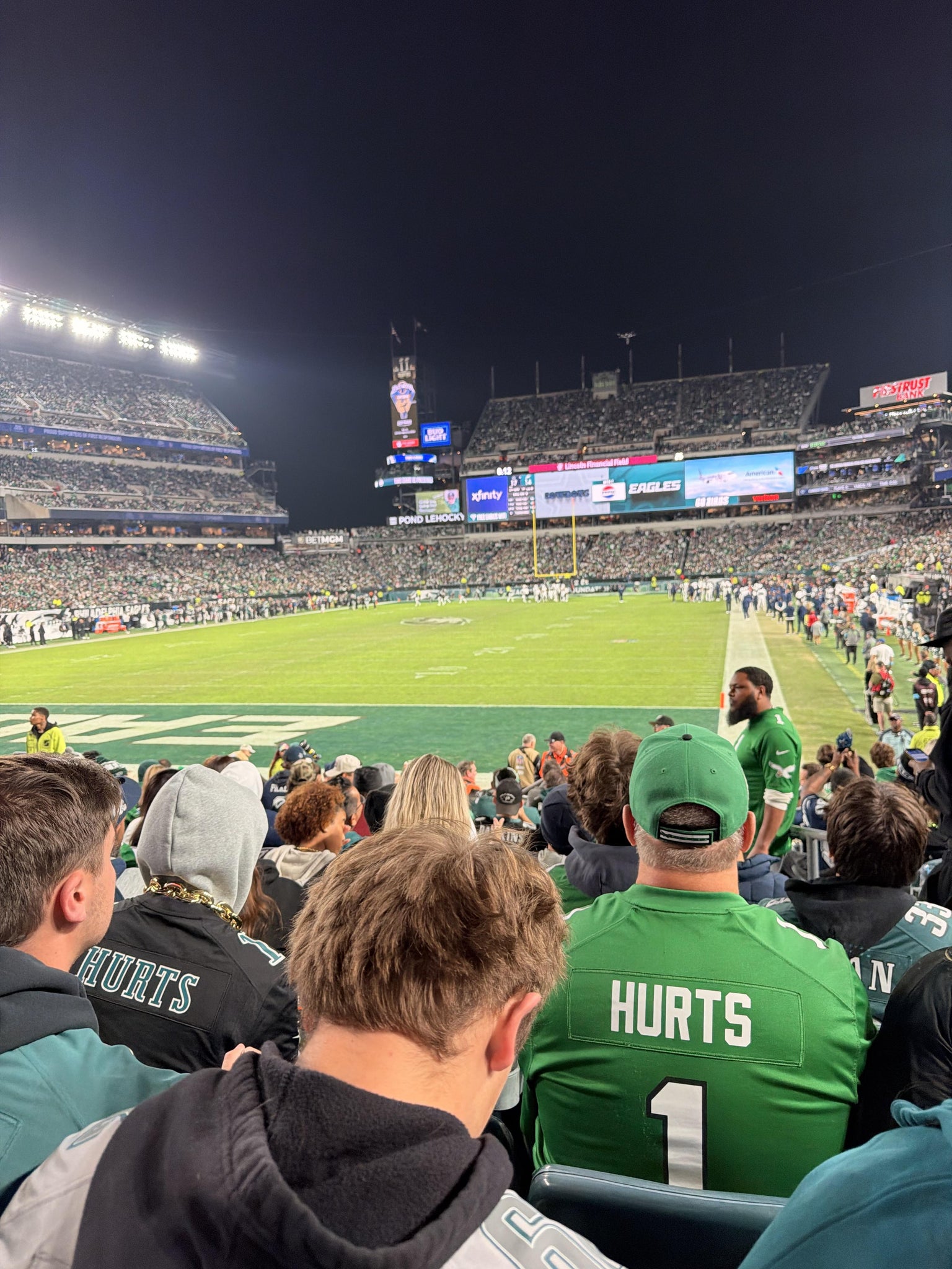 Real Fan View taken from Section 112 at Lincoln Financial Field by Layla T
