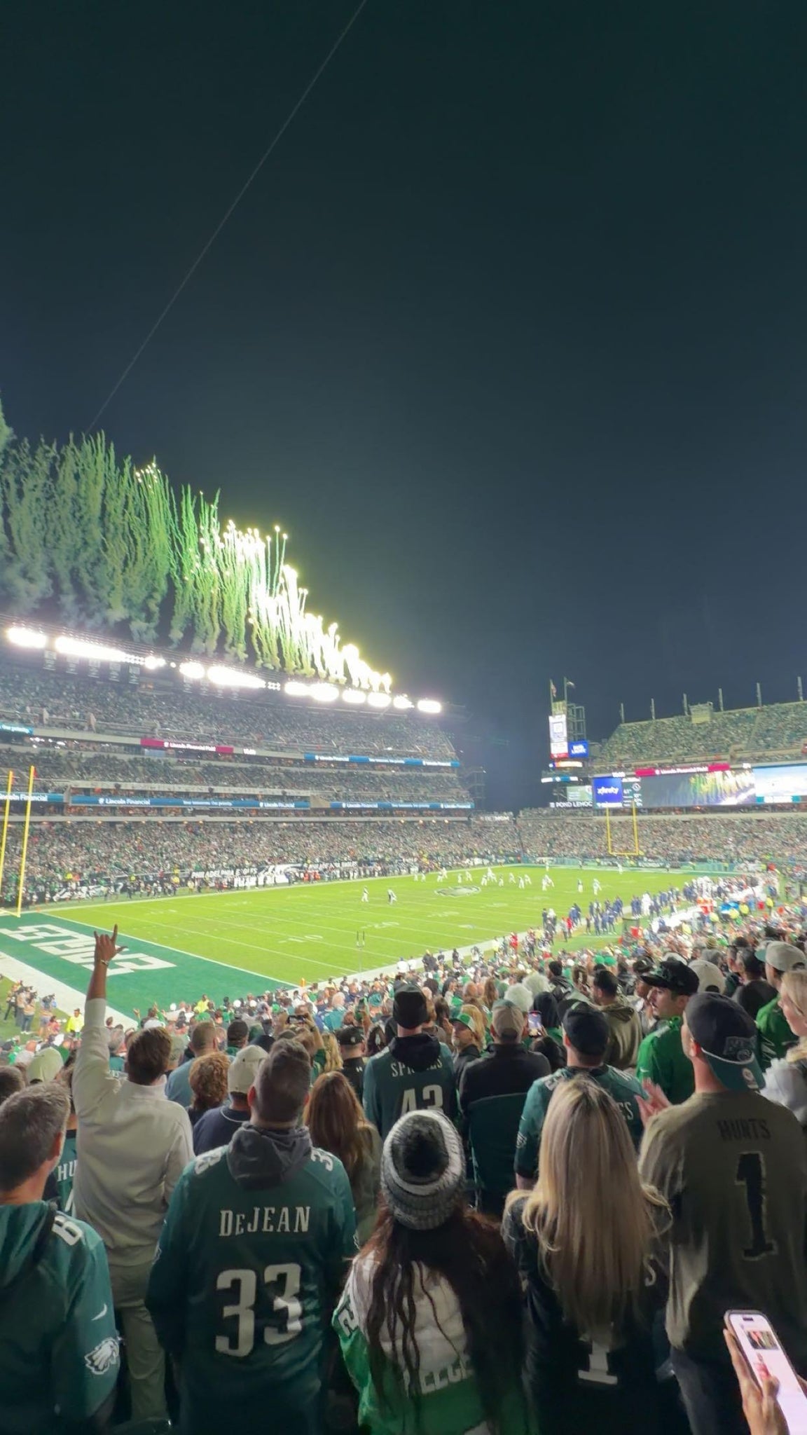 Real Fan View taken from Section 115 at Lincoln Financial Field by Clayton H