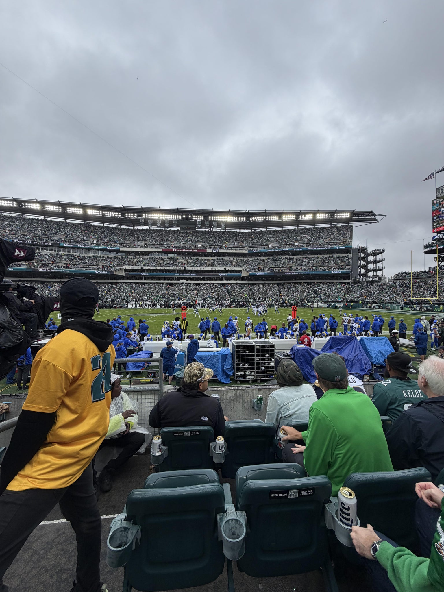 Real Fan View taken from Section 121 at Lincoln Financial Field by Nayeli A
