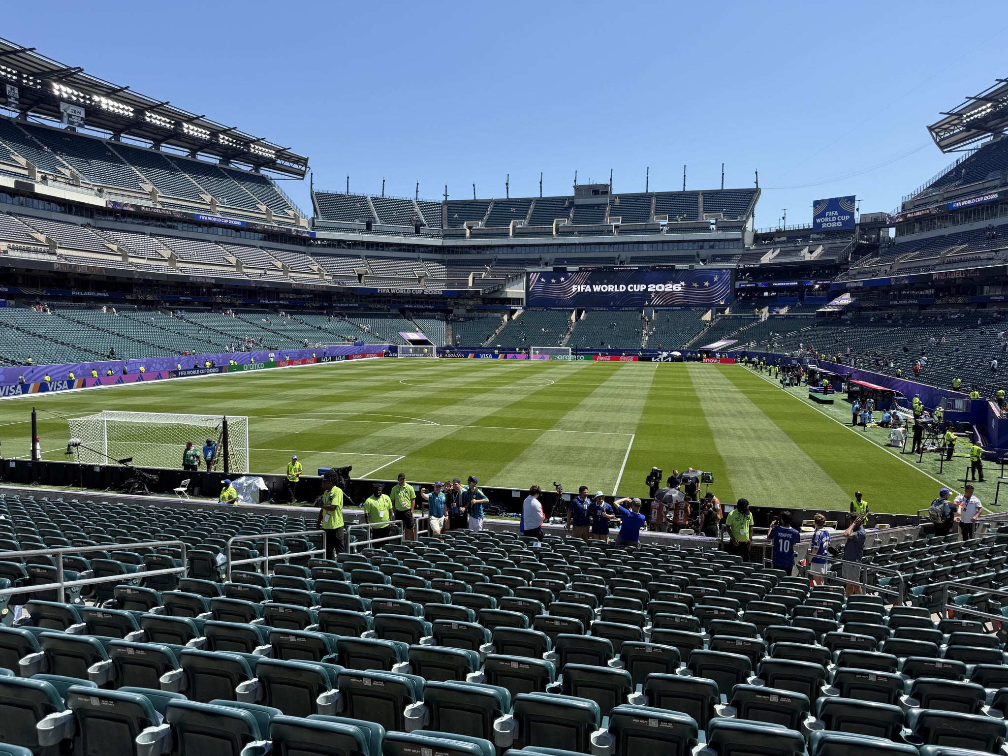 Real Fan View taken from Section 131 at Lincoln Financial Field by Marc A