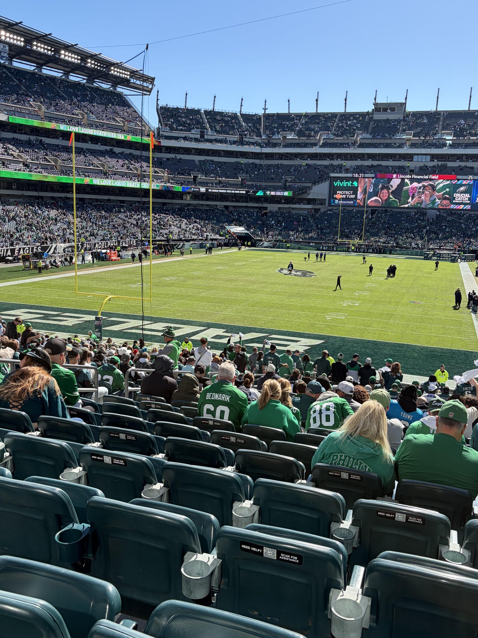 Real Fan View taken from Section 131 at Lincoln Financial Field by Lynda P