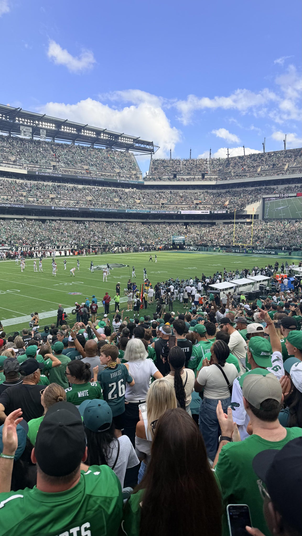 Real Fan View taken from Section 135 at Lincoln Financial Field by Ashley L