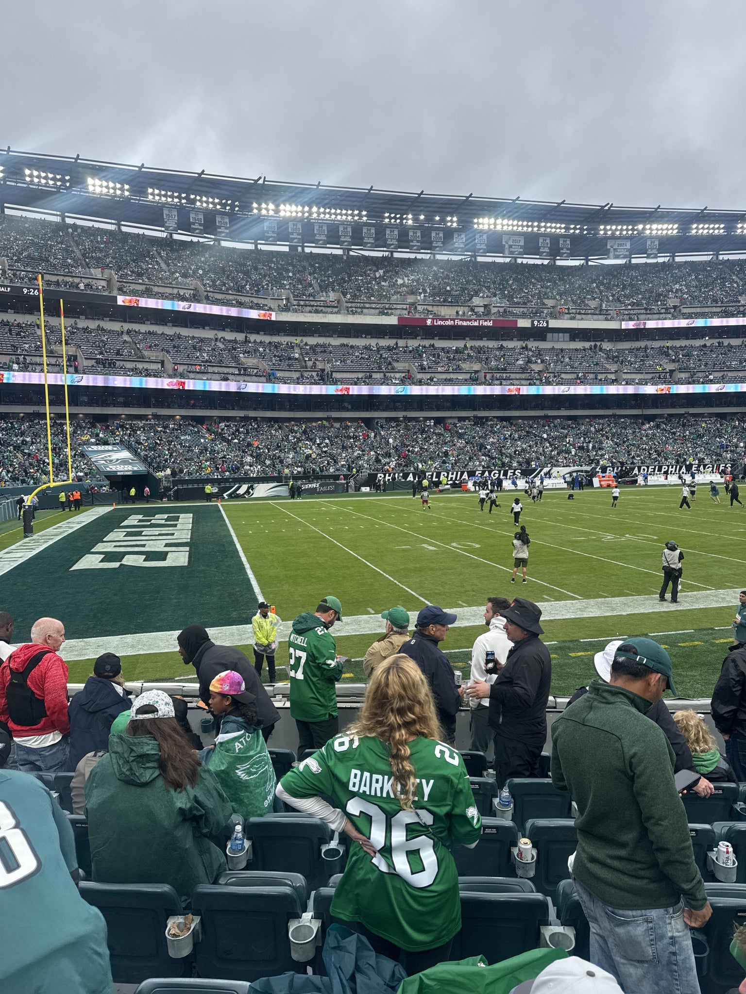 Real Fan View taken from Section 135 at Lincoln Financial Field by Nicholas L