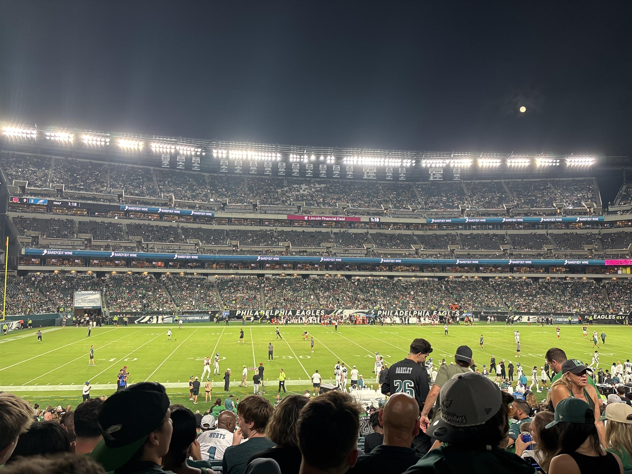 Real Fan View taken from Section 137 at Lincoln Financial Field by Samantha C