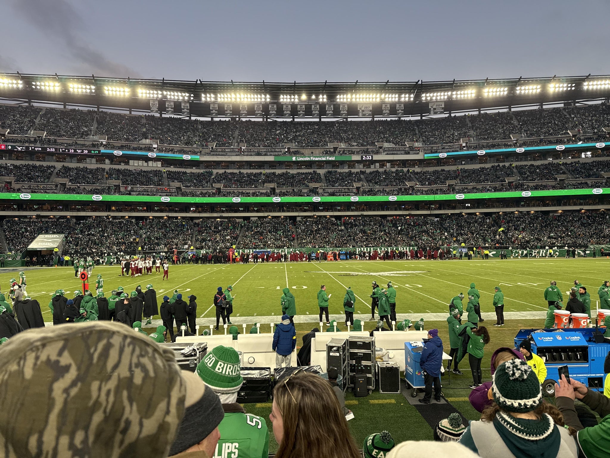 Real Fan View taken from Section 138 at Lincoln Financial Field by Melissa S