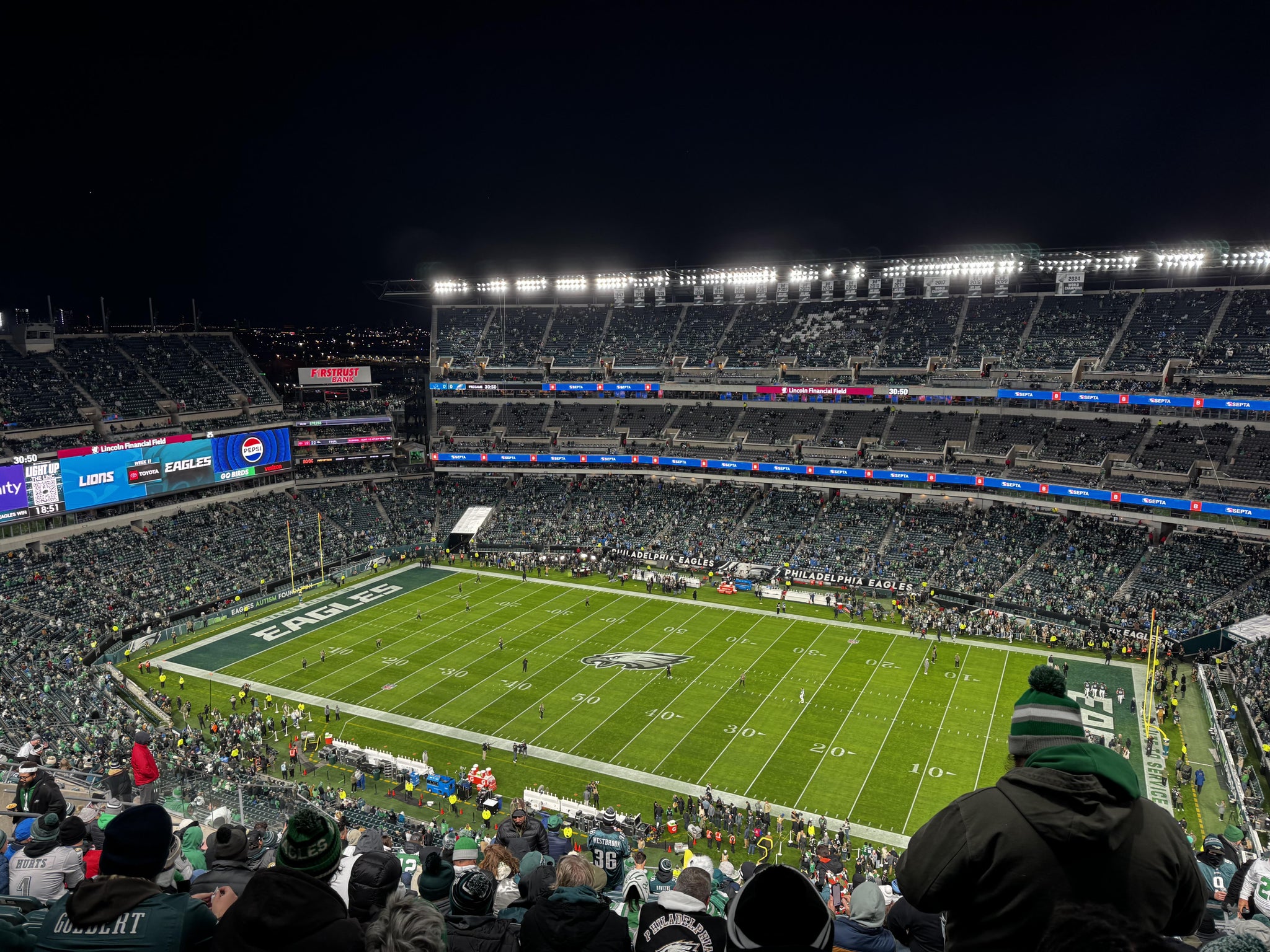 Real Fan View taken from Section 204 at Lincoln Financial Field by Jermaine G