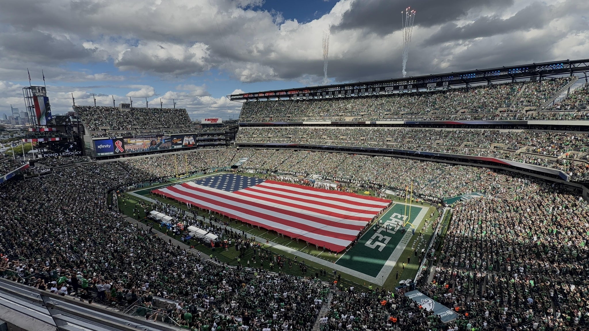 Real Fan View taken from Section 206 at Lincoln Financial Field by William M