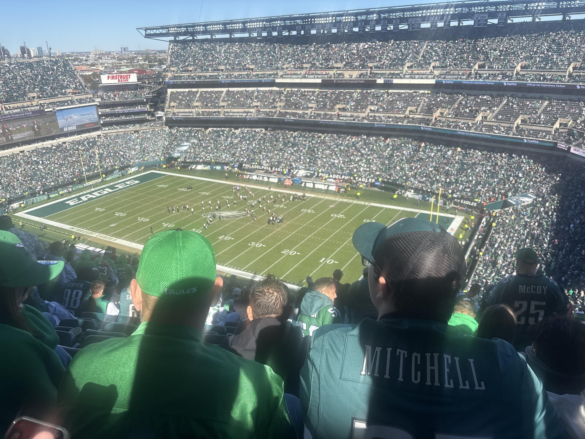 Real Fan View taken from Section 207 at Lincoln Financial Field by Logan B