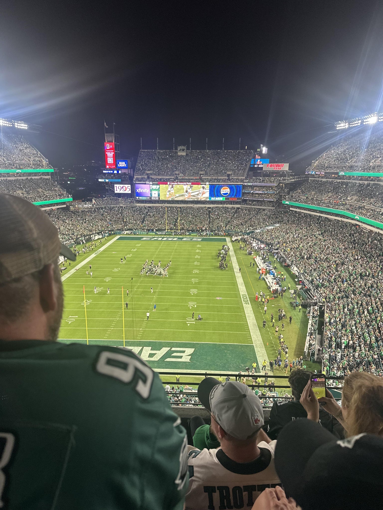 Real Fan View taken from Section 213 at Lincoln Financial Field by Michael S
