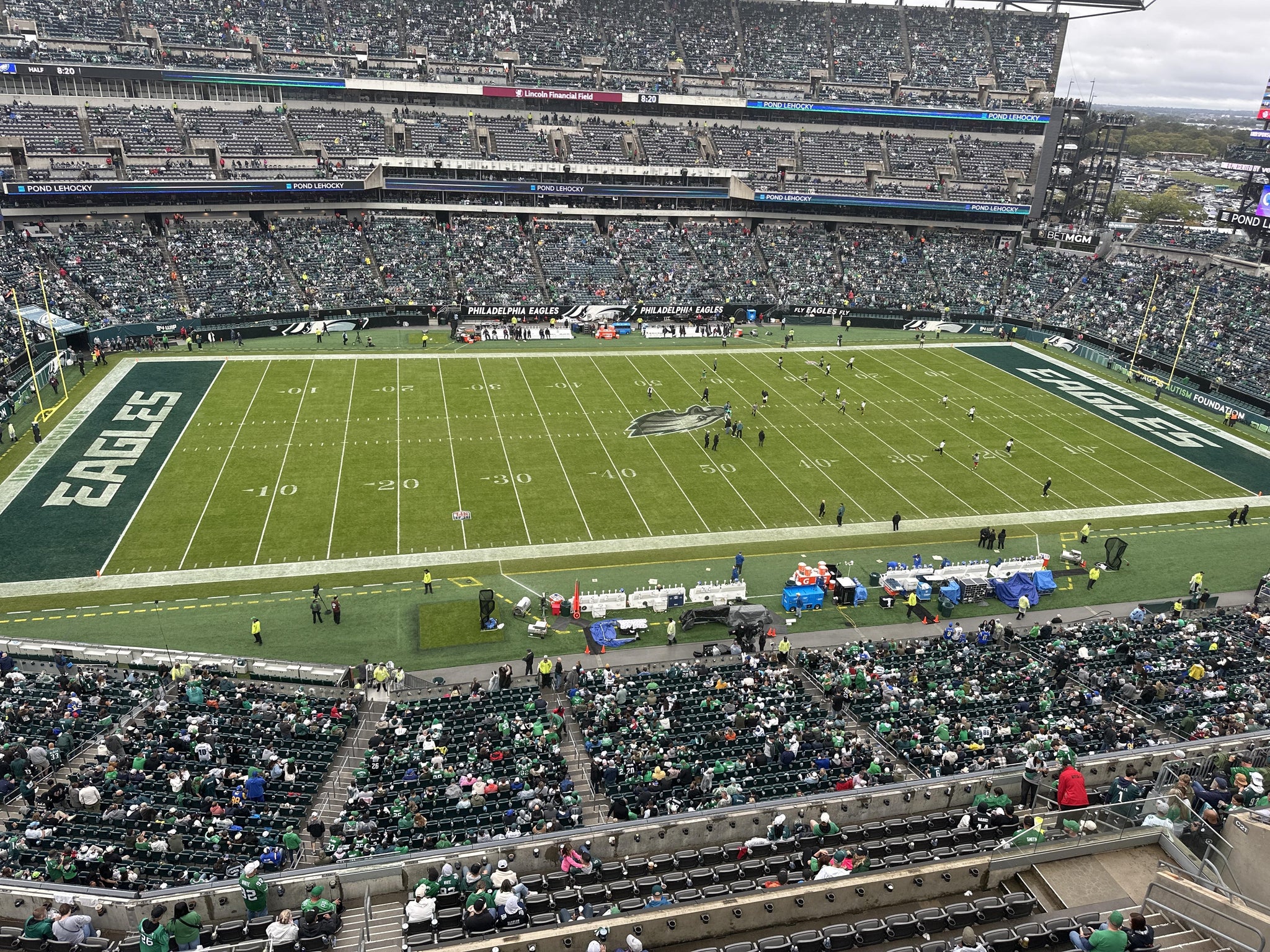 Real Fan View taken from Section 223 at Lincoln Financial Field by Phillip W