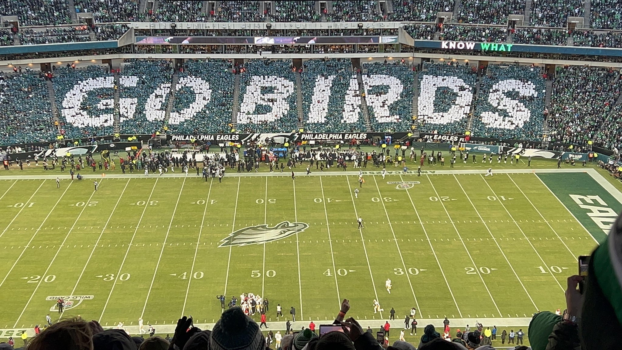 Vue réelle des fans prise de la Section 225 au site Lincoln Financial Field par Carlo F