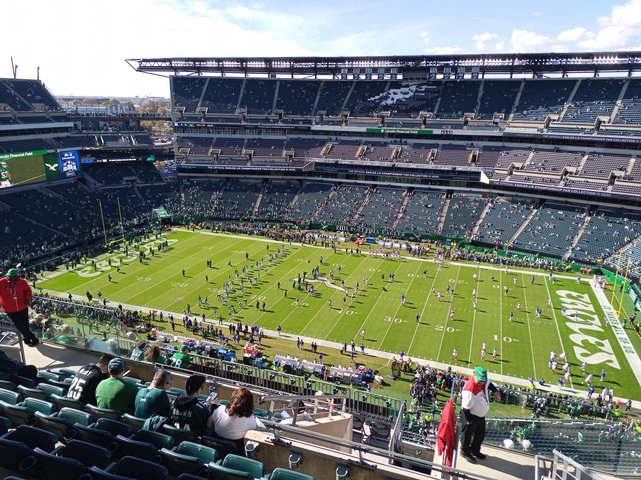 Real Fan View taken from Section 227 at Lincoln Financial Field by Jeremy S