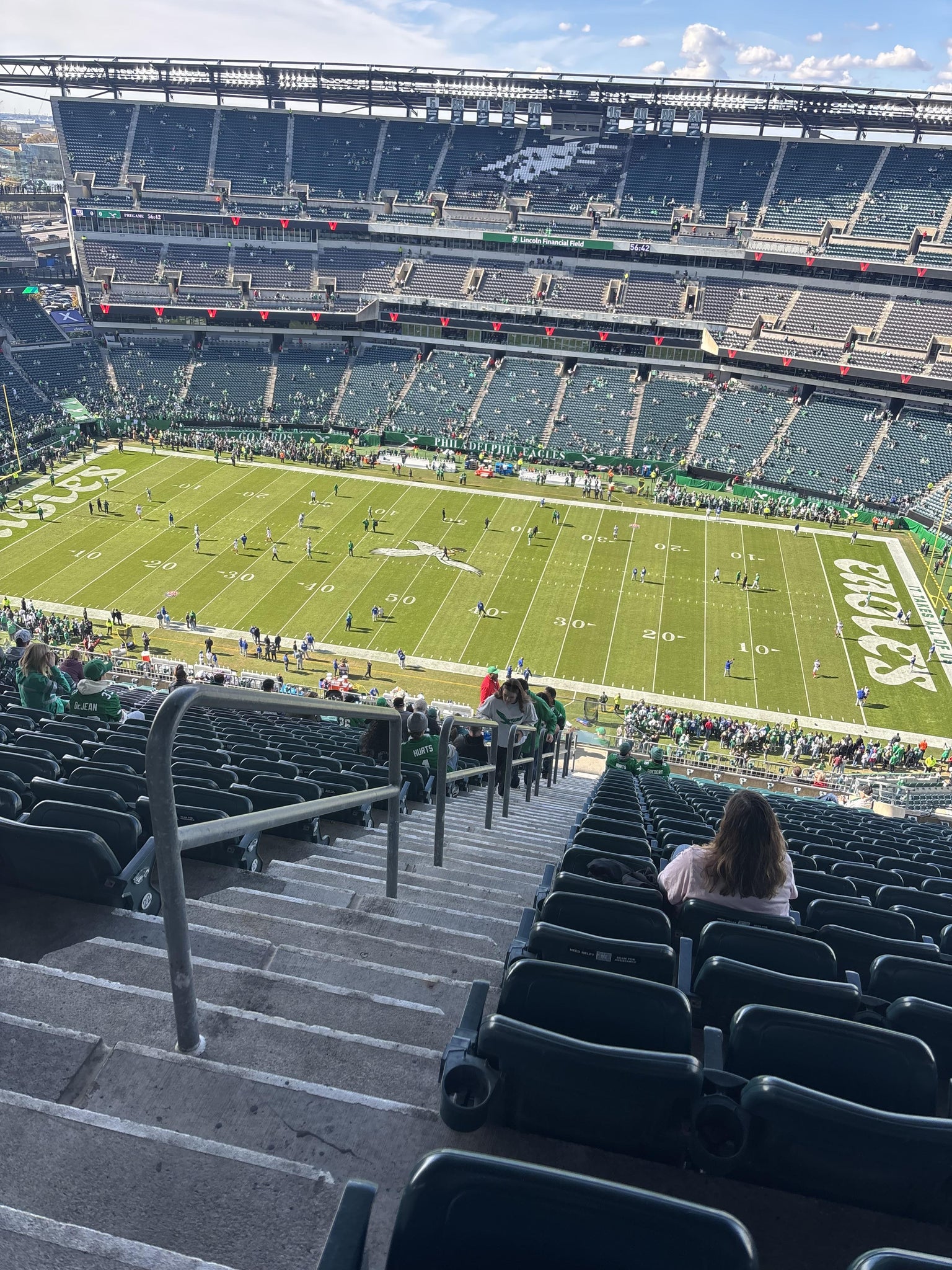 Real Fan View taken from Section 227 at Lincoln Financial Field by Moon C
