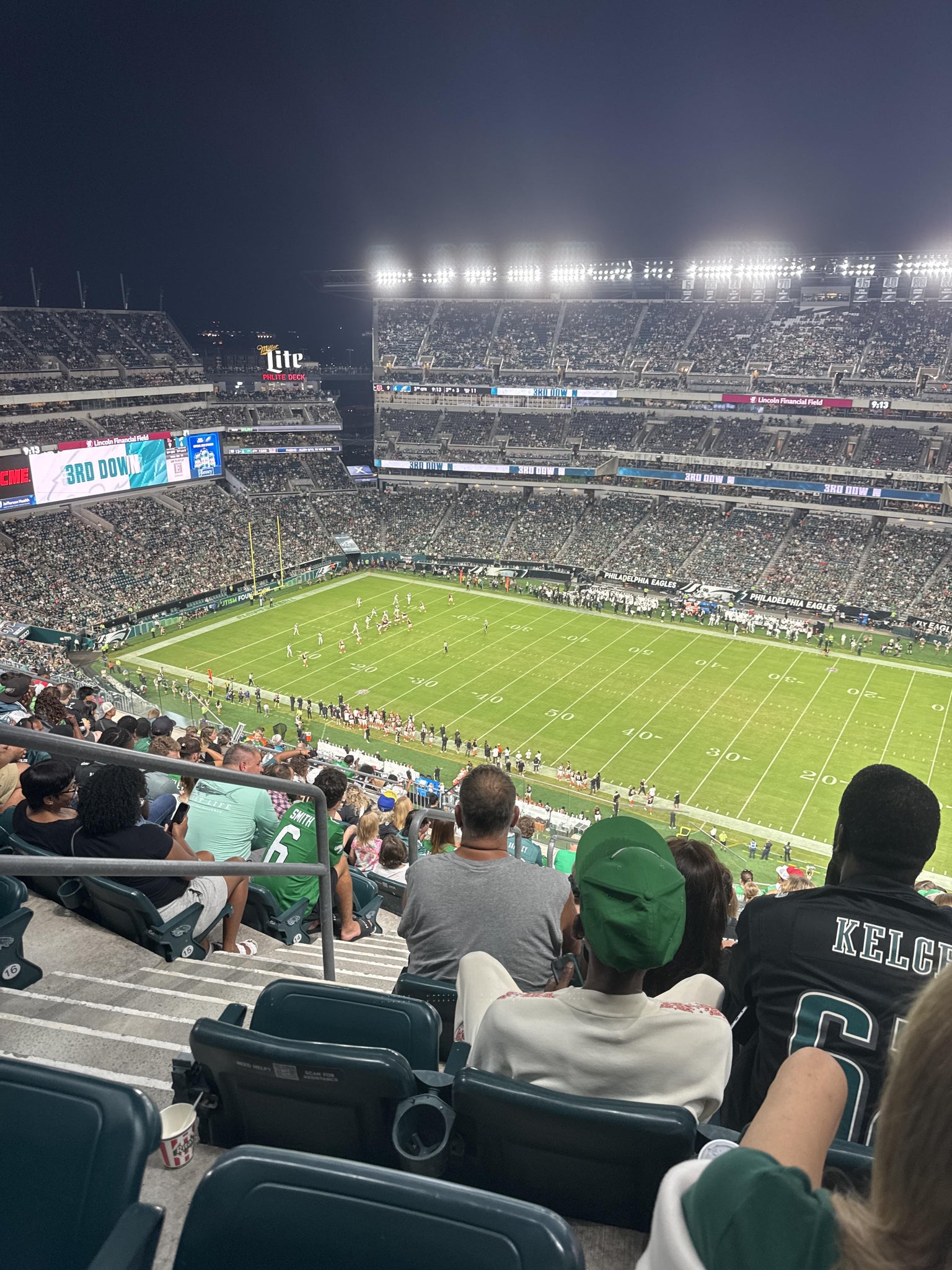 Real Fan View taken from Section 228 at Lincoln Financial Field by Stephanie R
