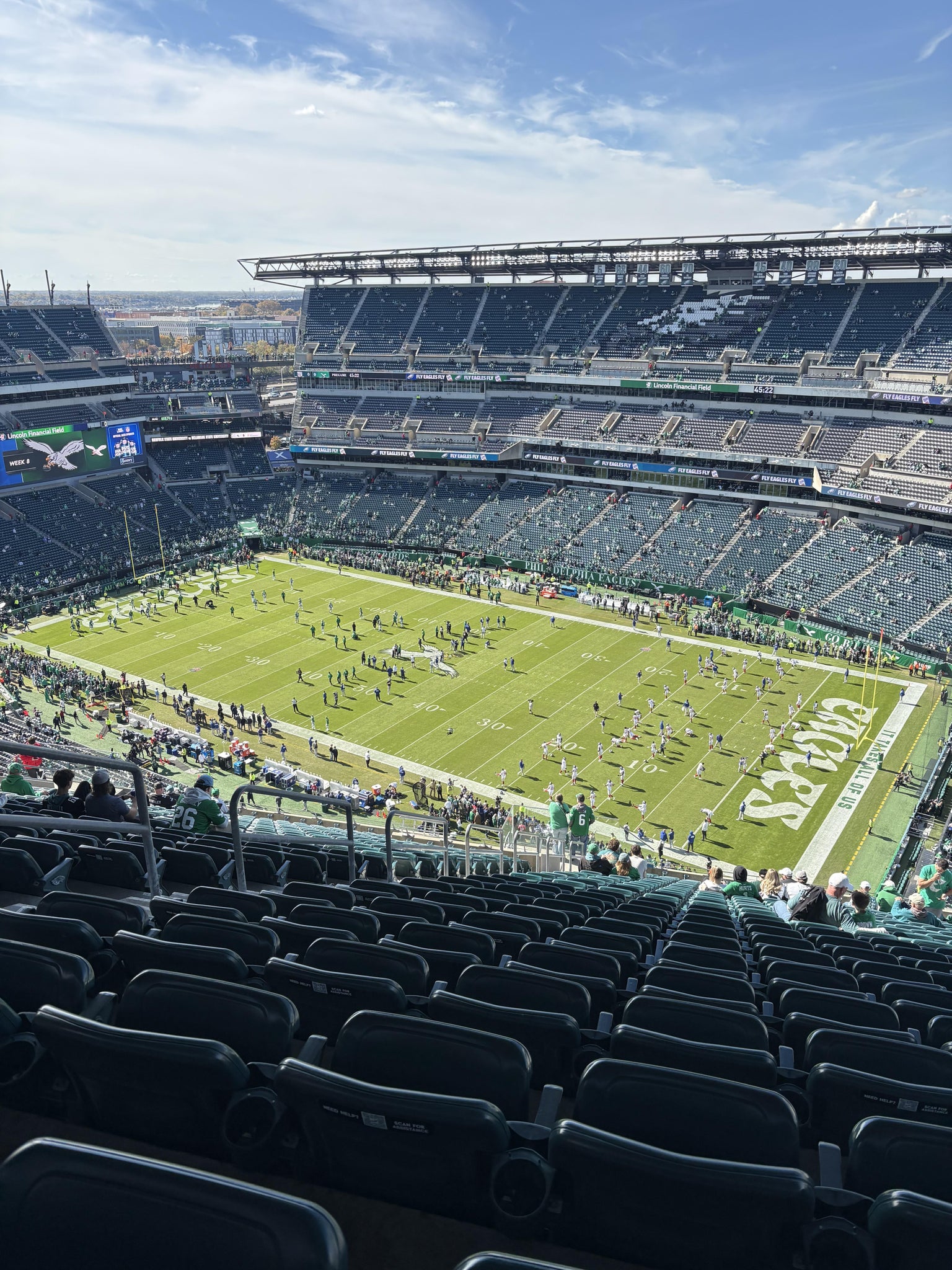 Real Fan View taken from Section 230 at Lincoln Financial Field by Natasha V
