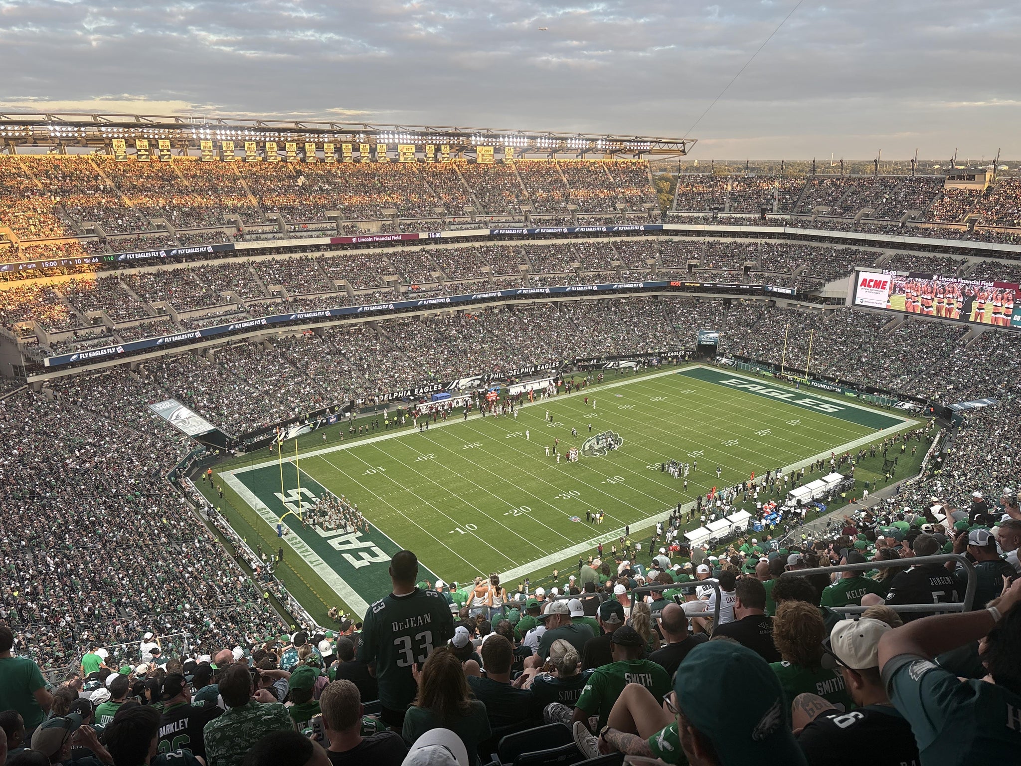 Real Fan View taken from Section 239 at Lincoln Financial Field by Anthony K