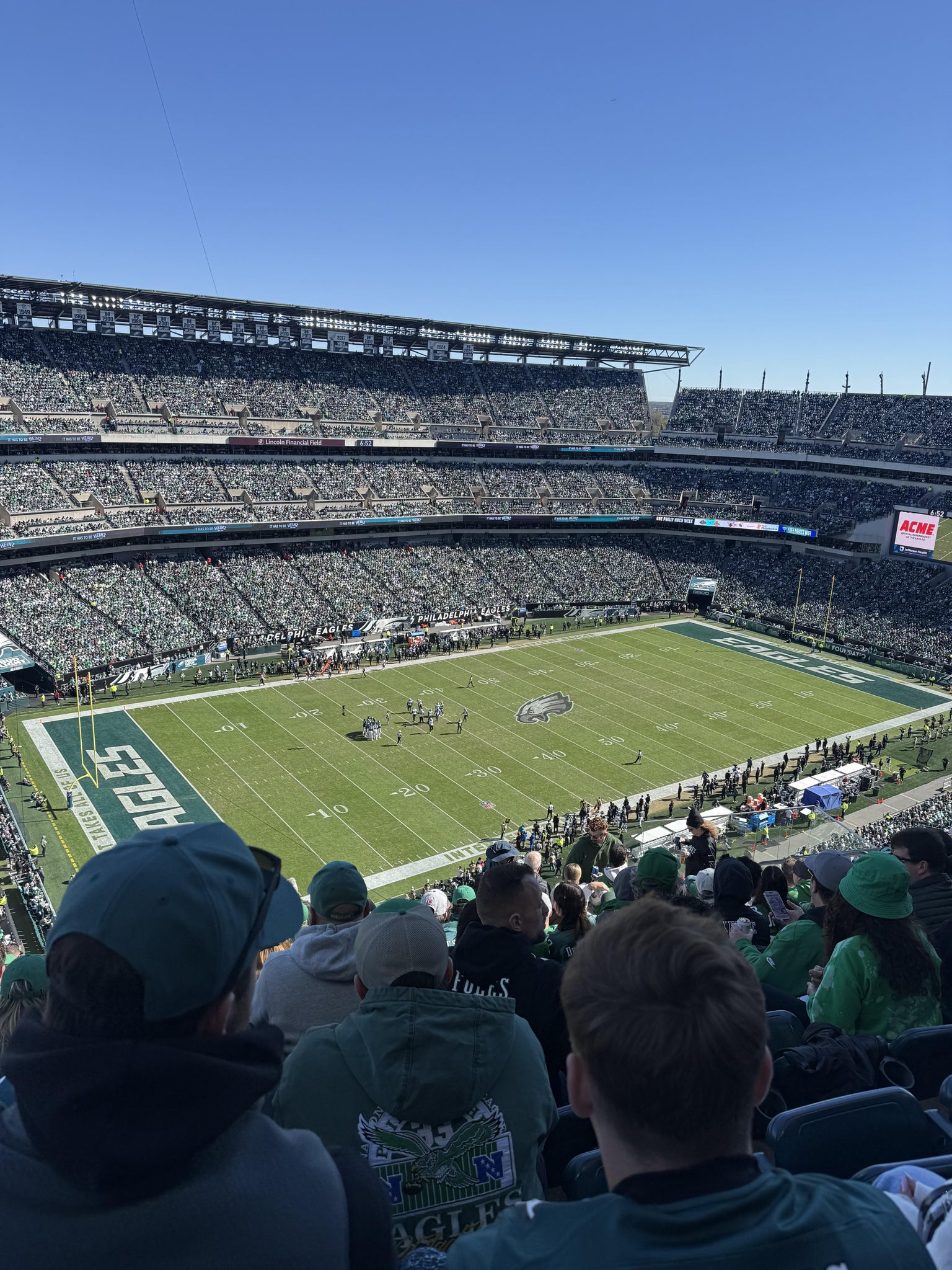 Real Fan View taken from Section 240 at Lincoln Financial Field by Alyssa T