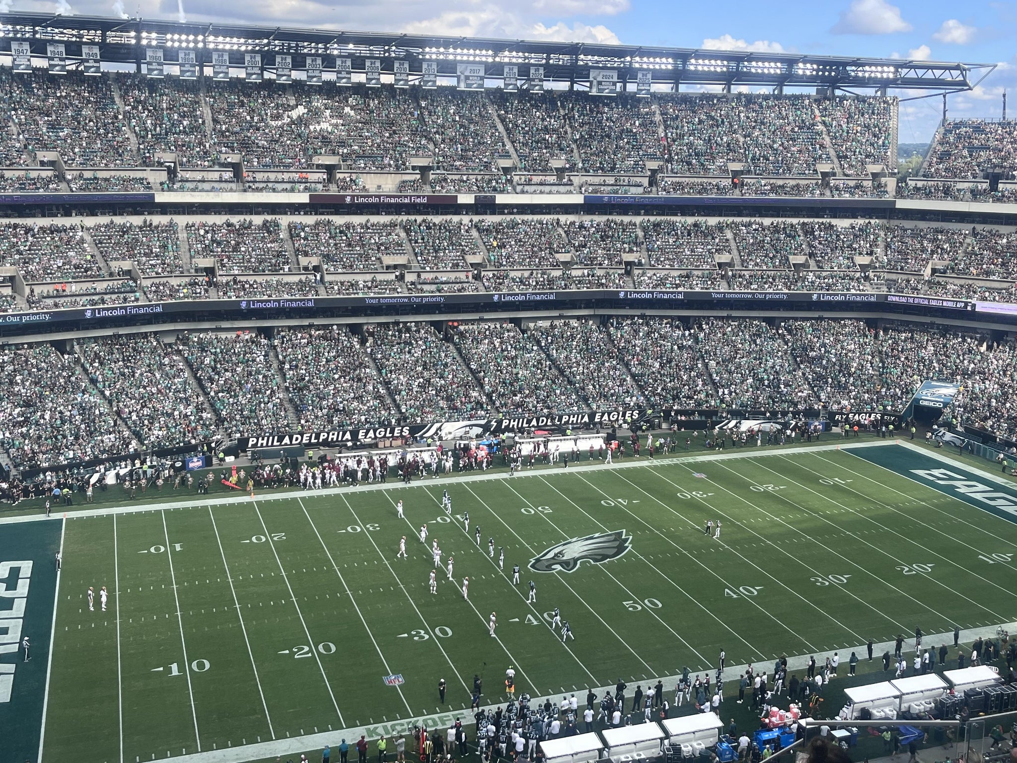 Real Fan View taken from Section 242 at Lincoln Financial Field by Janine P