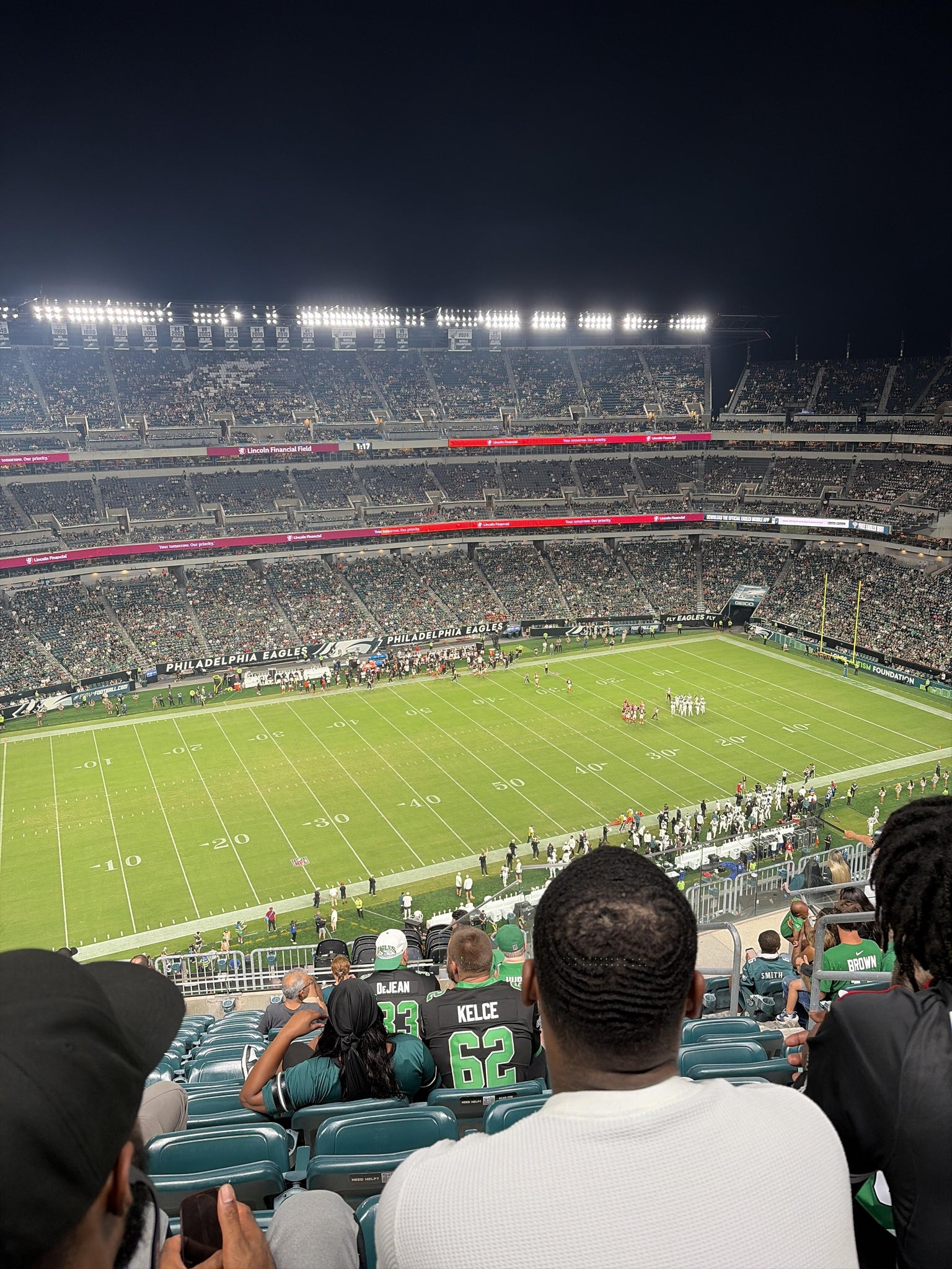 Real Fan View taken from Section 242 at Lincoln Financial Field by Jessica M