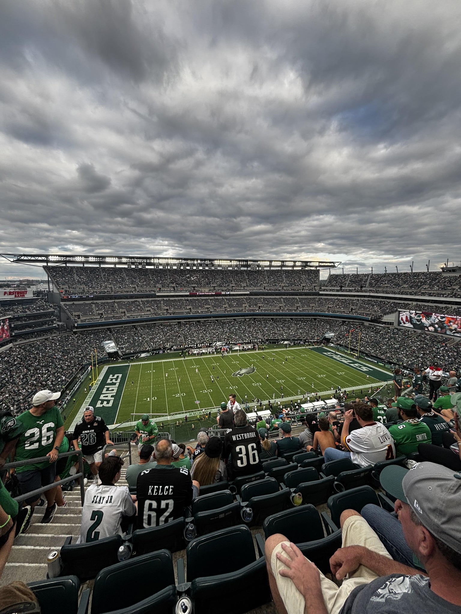 Real Fan View taken from Section 243 at Lincoln Financial Field by Eric V