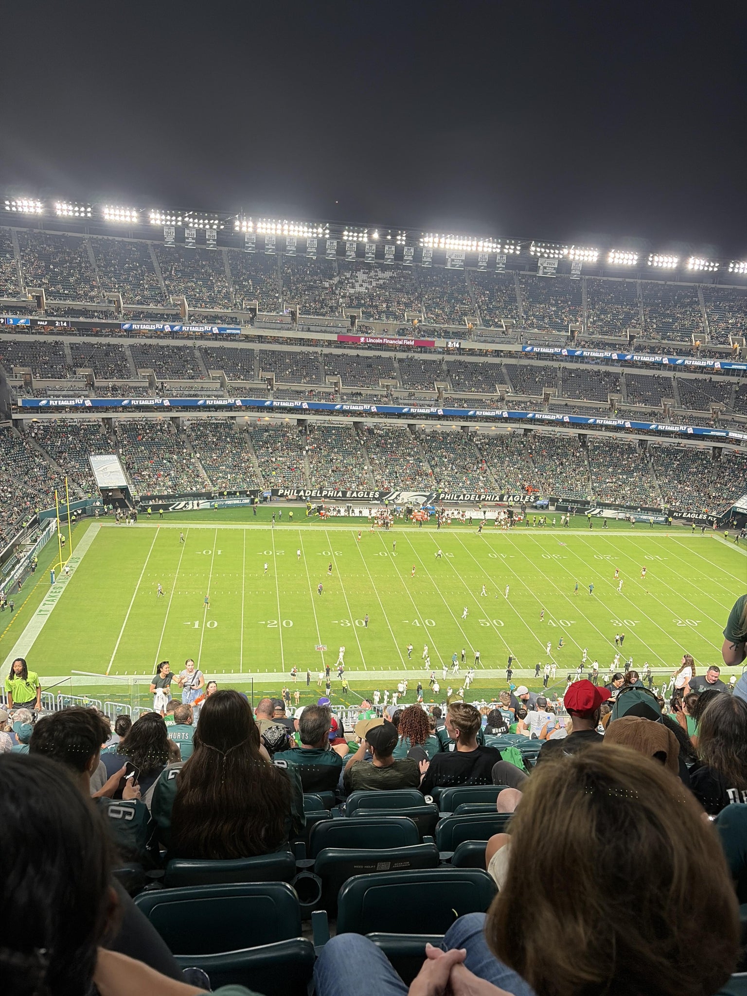Real Fan View taken from Section 243 at Lincoln Financial Field by Randy R