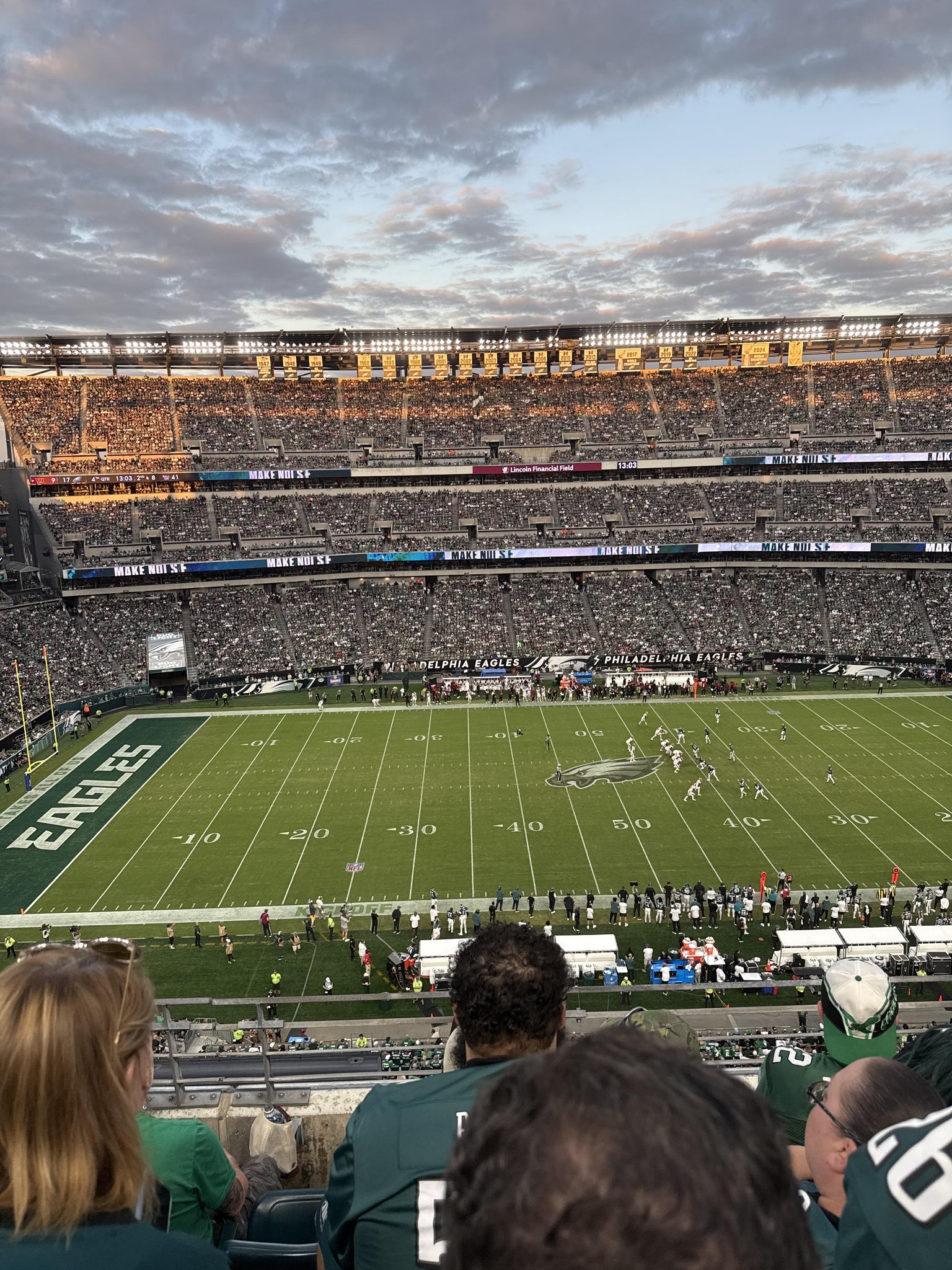 Real Fan View taken from Section 244 at Lincoln Financial Field by Jennifer E