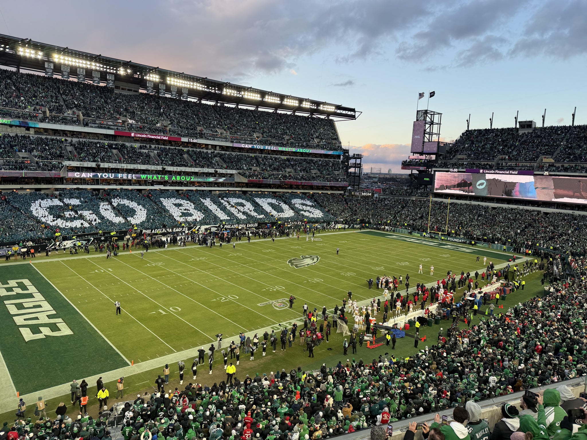 Real Fan View taken from Section C 17 at Lincoln Financial Field by Pat C